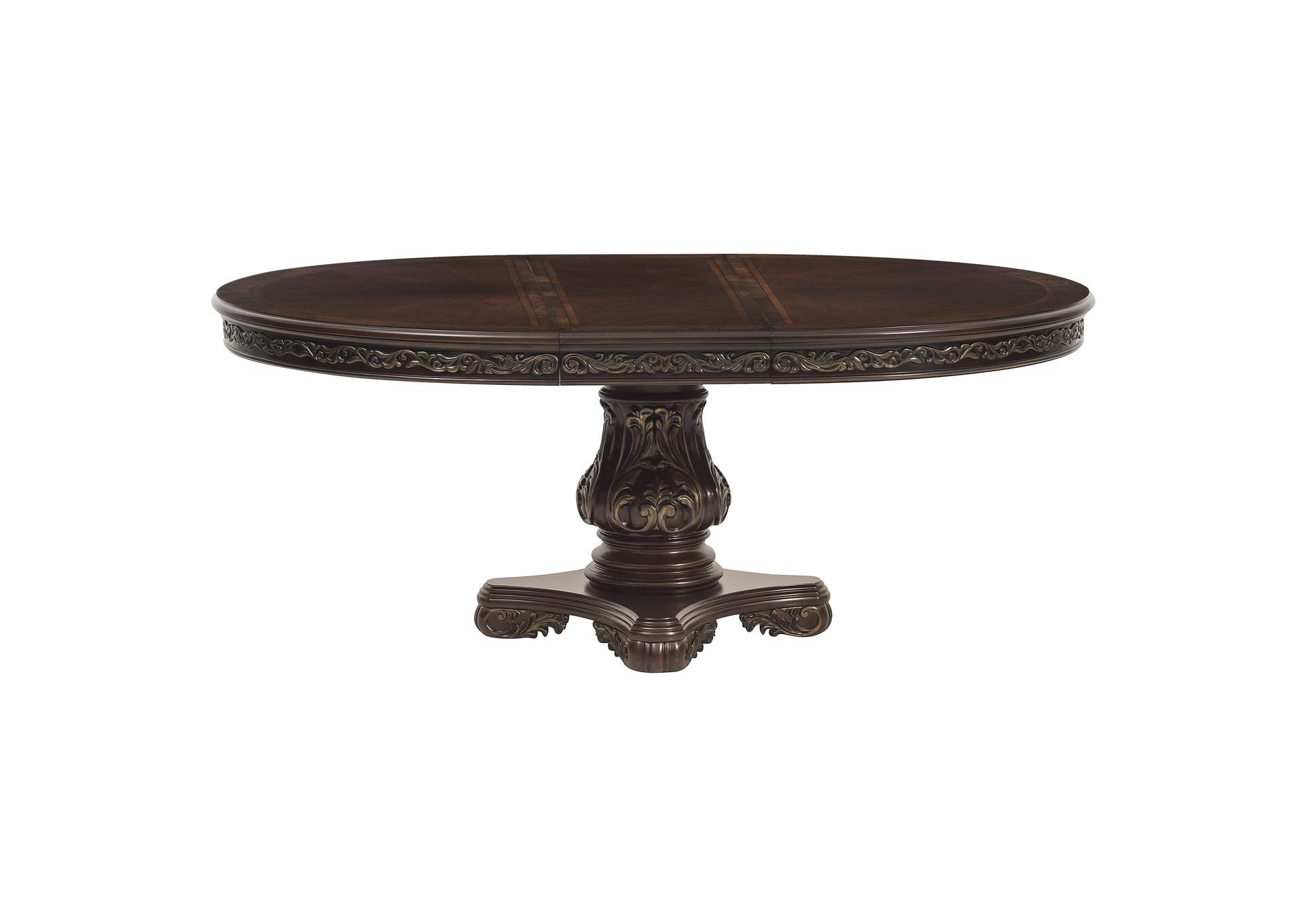 Deryn Park Cherry Round/Oval Dining Table,Homelegance