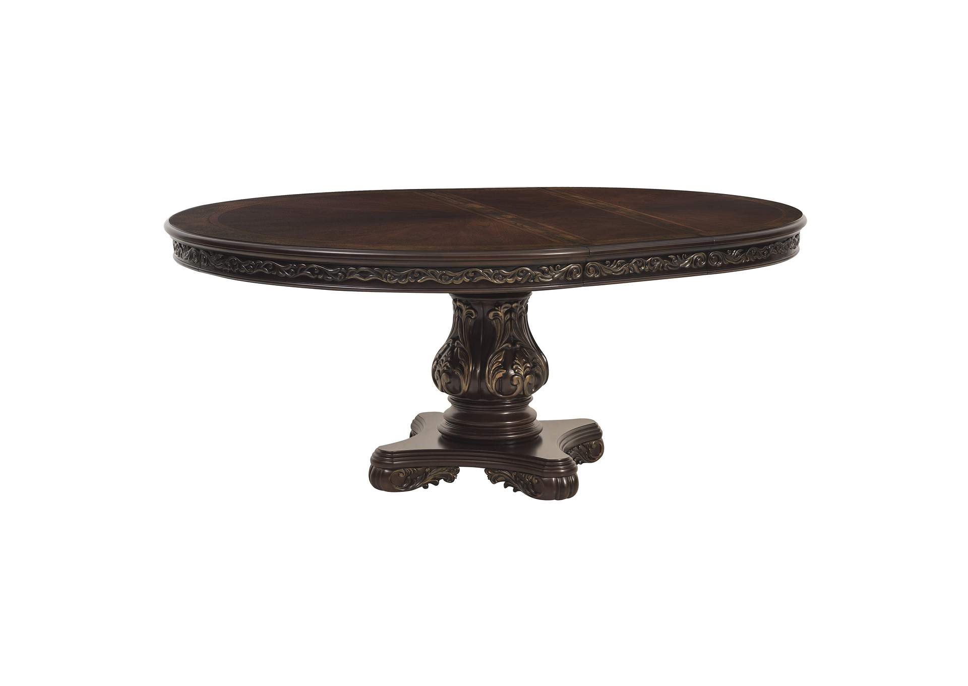 Deryn Park Cherry Round/Oval Dining Table,Homelegance