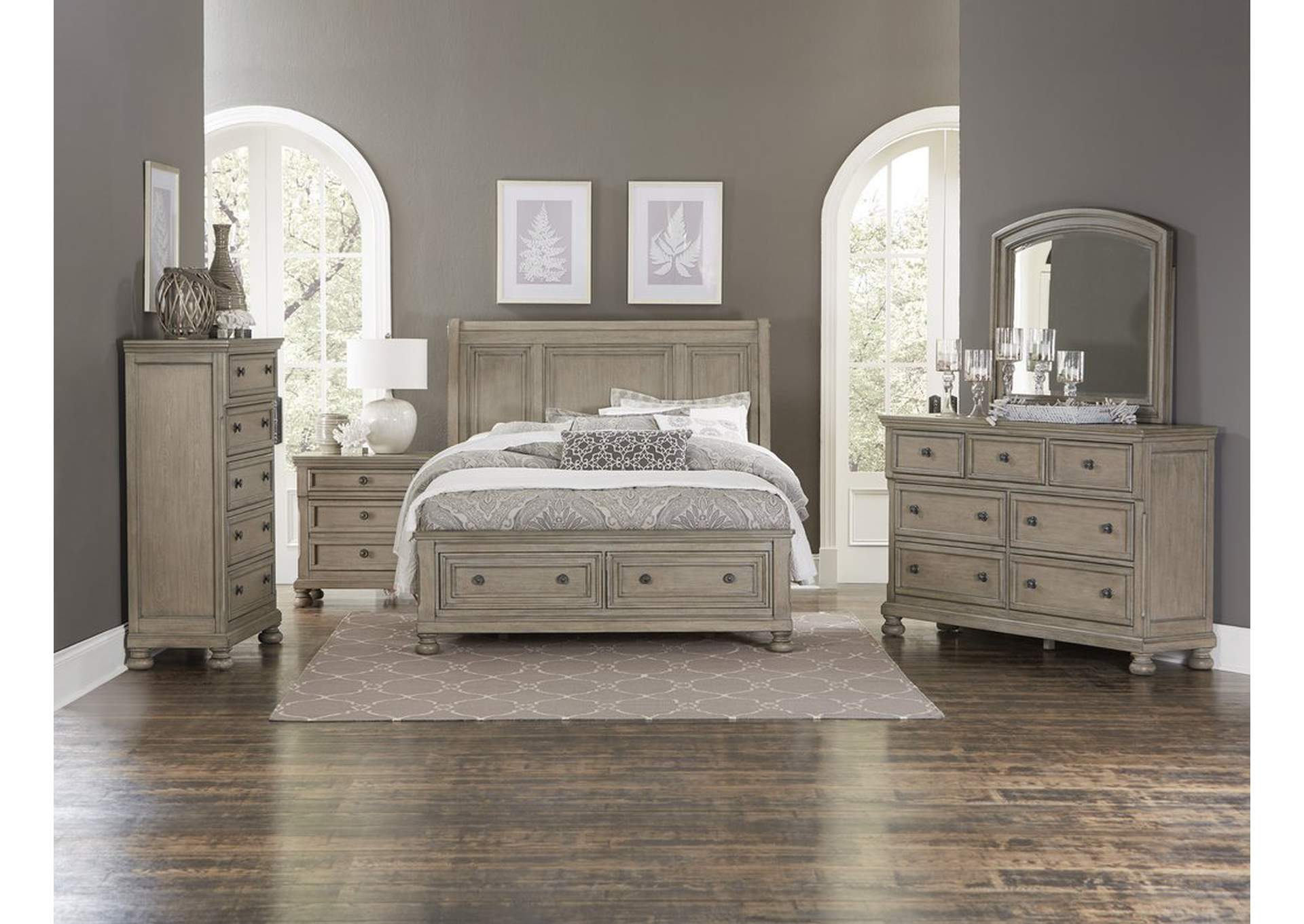 Gray Mirror, Bevel,Homelegance