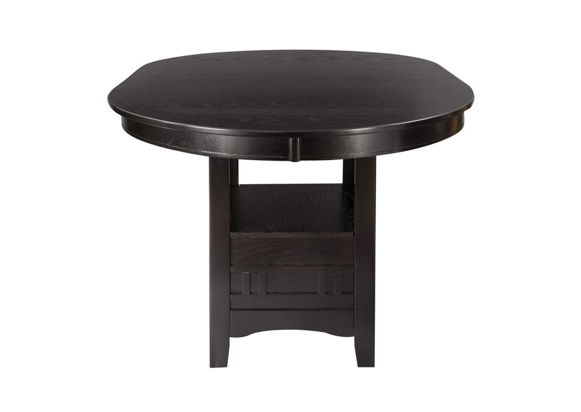 Junipero Round / Oval Counter Height Table with Storage Base,Homelegance