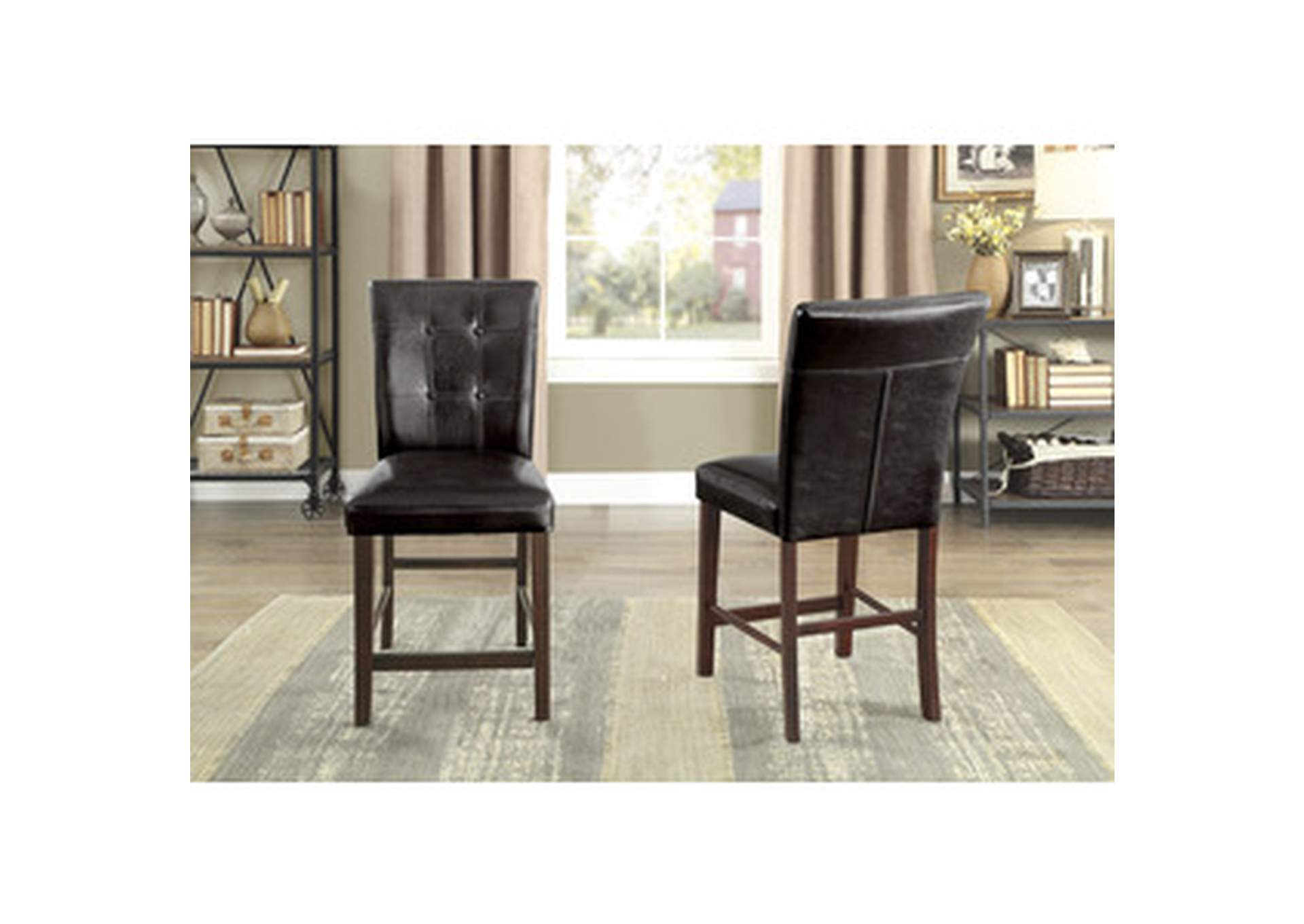 Decatur Brown Counter Height Chair [Set Of 2],Homelegance