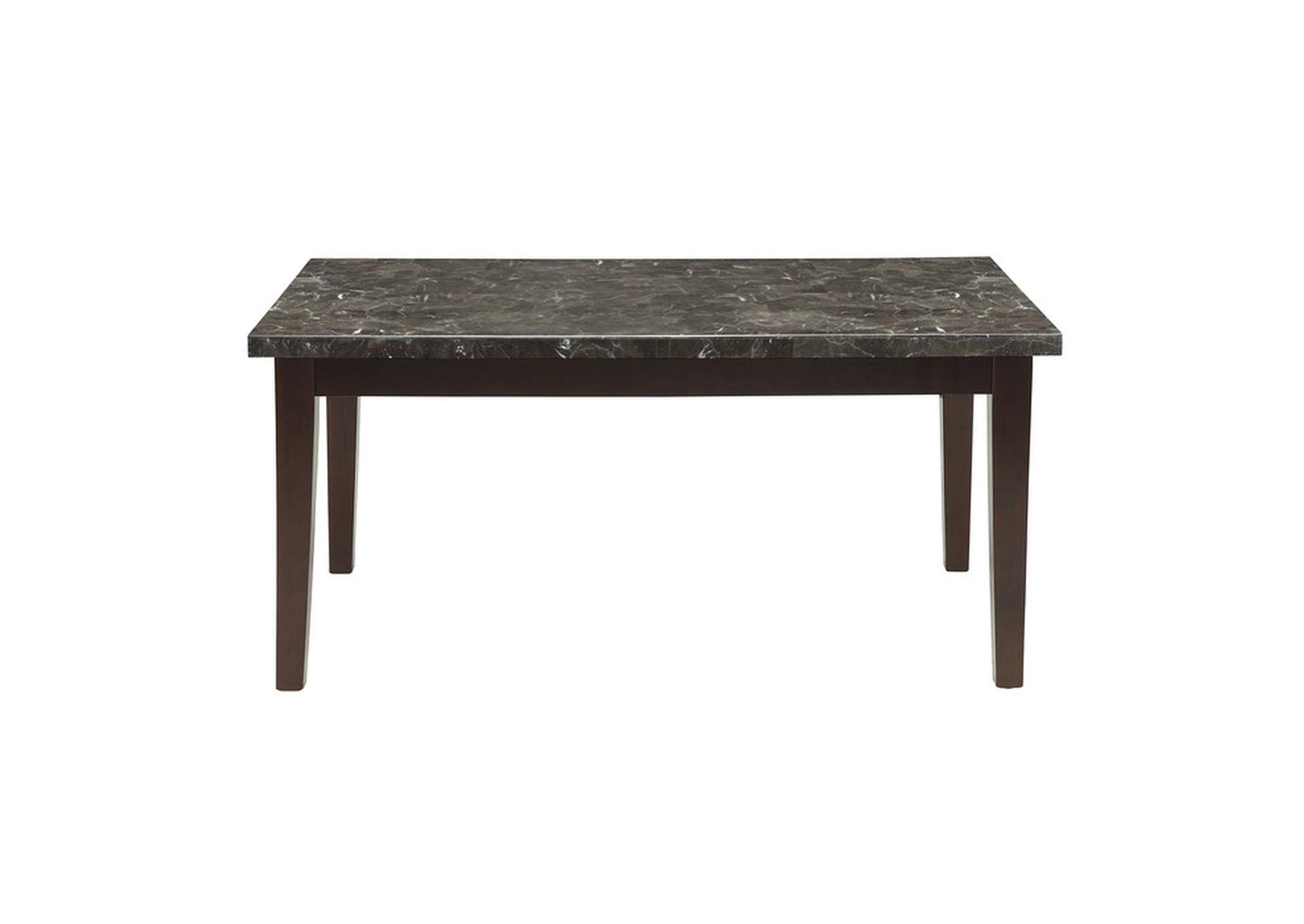 Decatur Dining Table, Marble Top,Homelegance