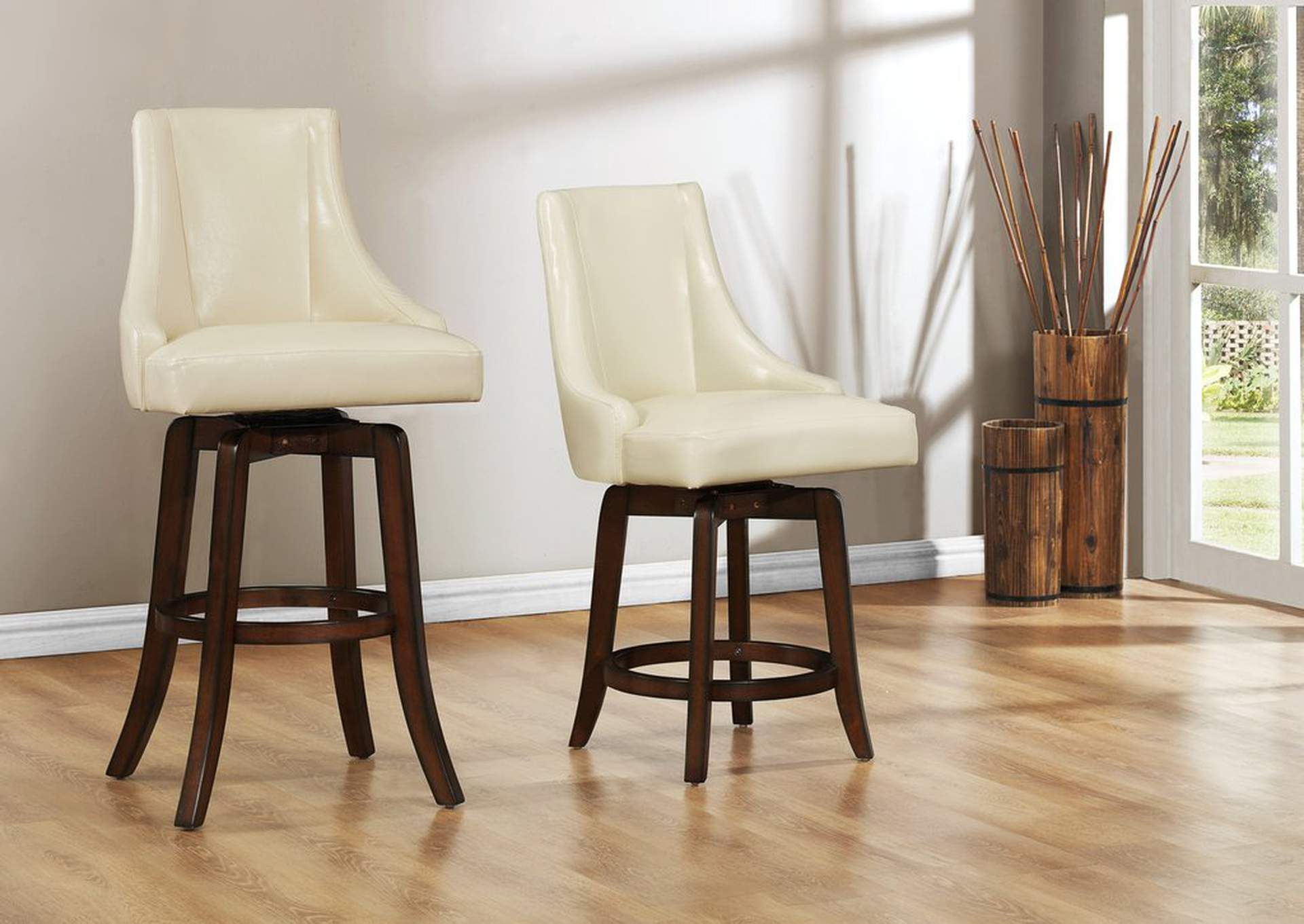Pub Dining Chair; Swivel [Set of 2],Homelegance