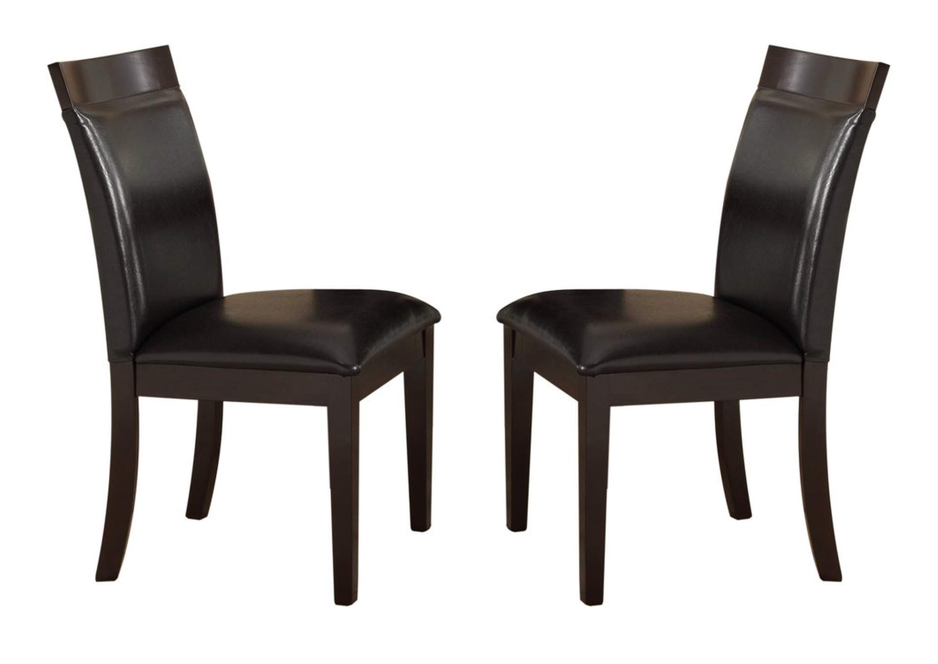 Side Chair; Drk Brw P/U,Homelegance