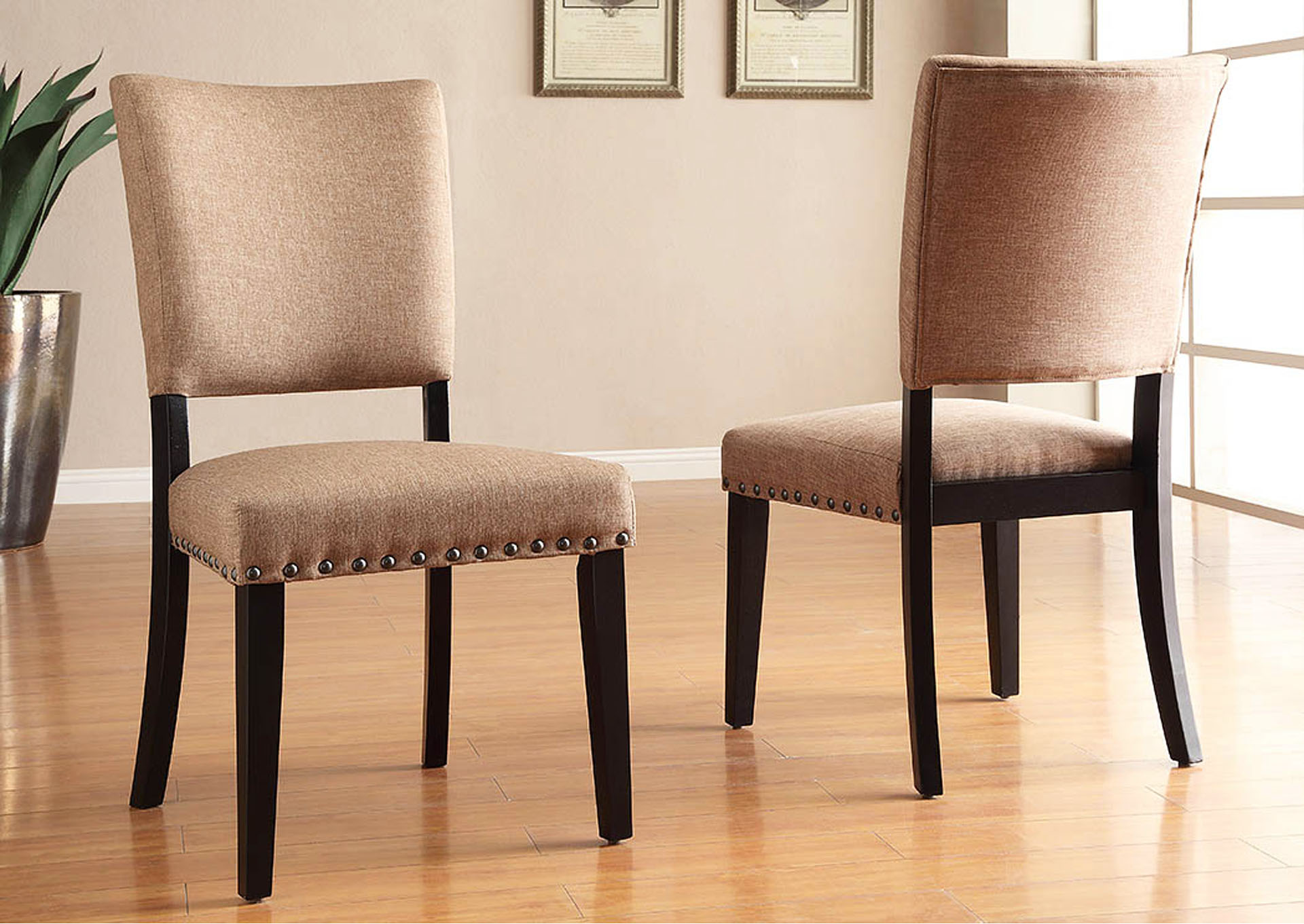 Amara Rustic Oak Side Chair (Set of 2),Homelegance