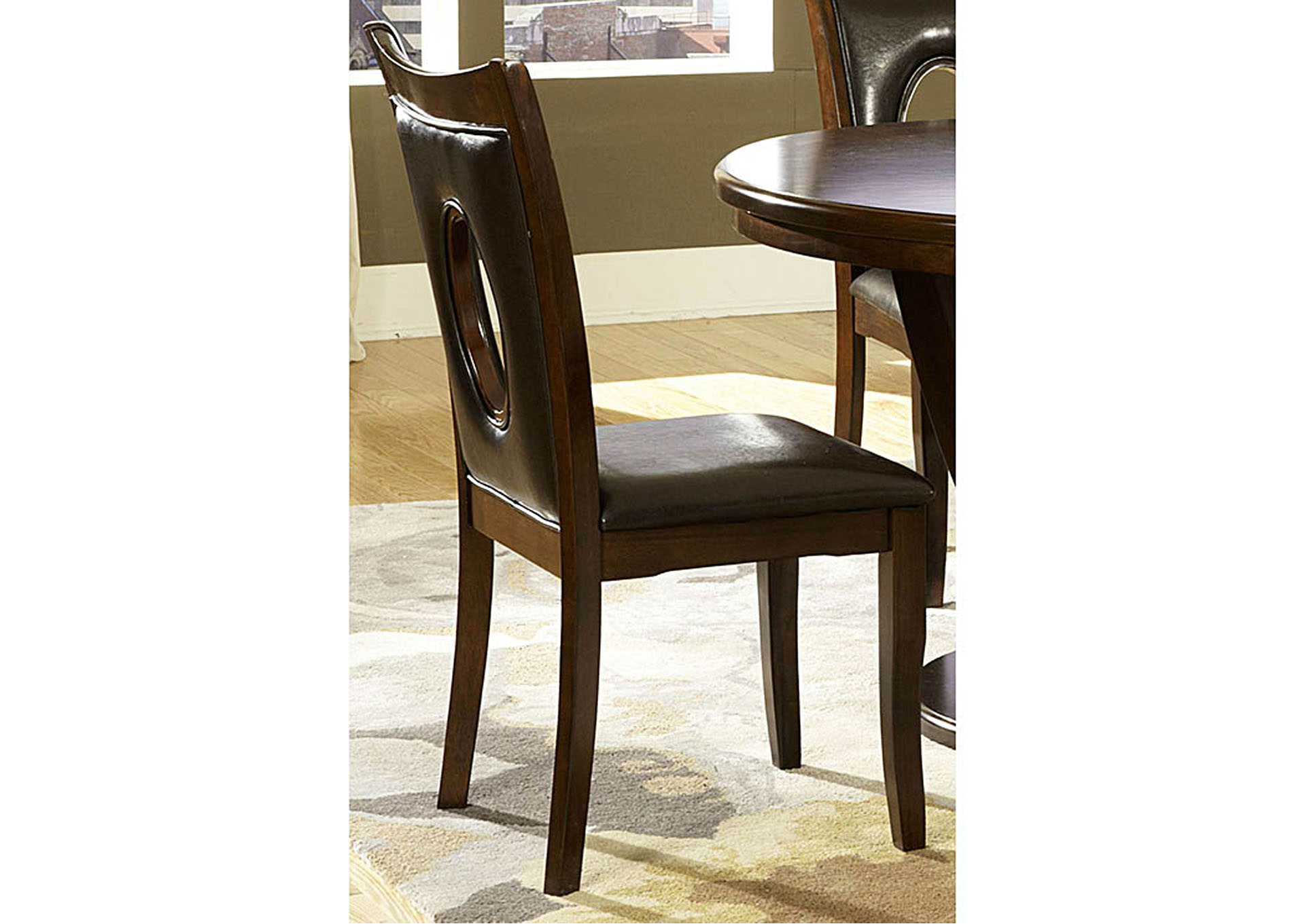 Vanbure Cherry Side Chair (Set of 2),Homelegance