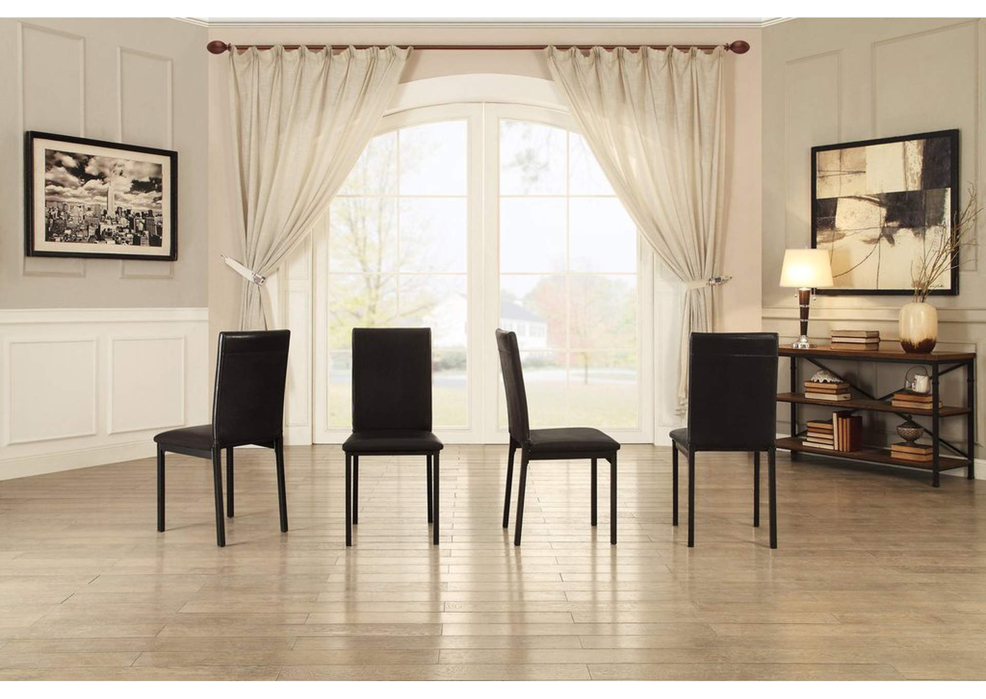 Side Chair (4 Piece/Ctn); P/U;Metl,Homelegance