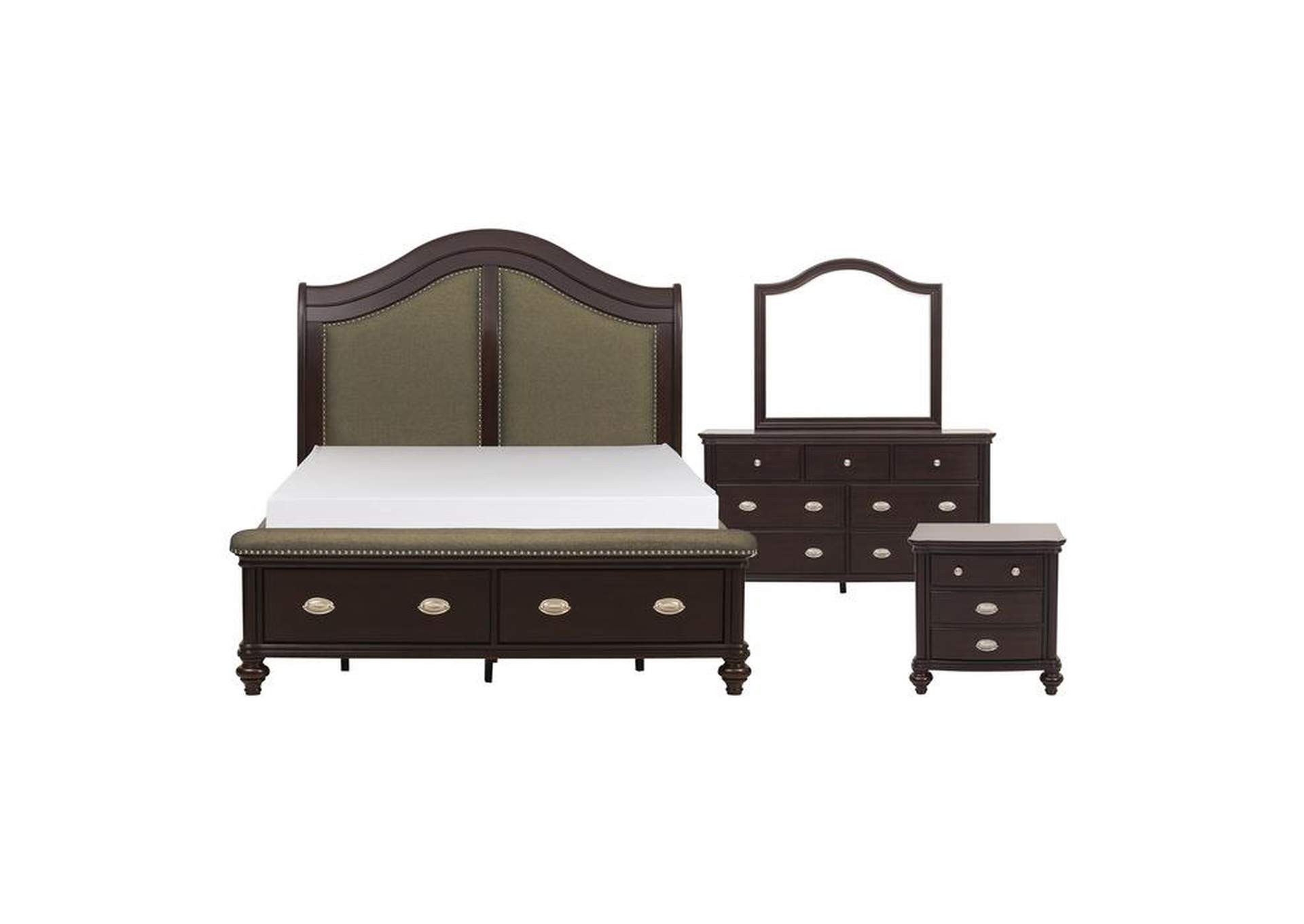Marston 4 Piece Queen Bedroom Set,Homelegance