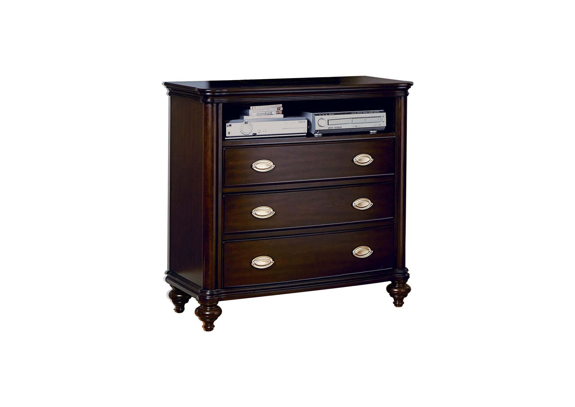 Marston Cherry TV Chest,Homelegance