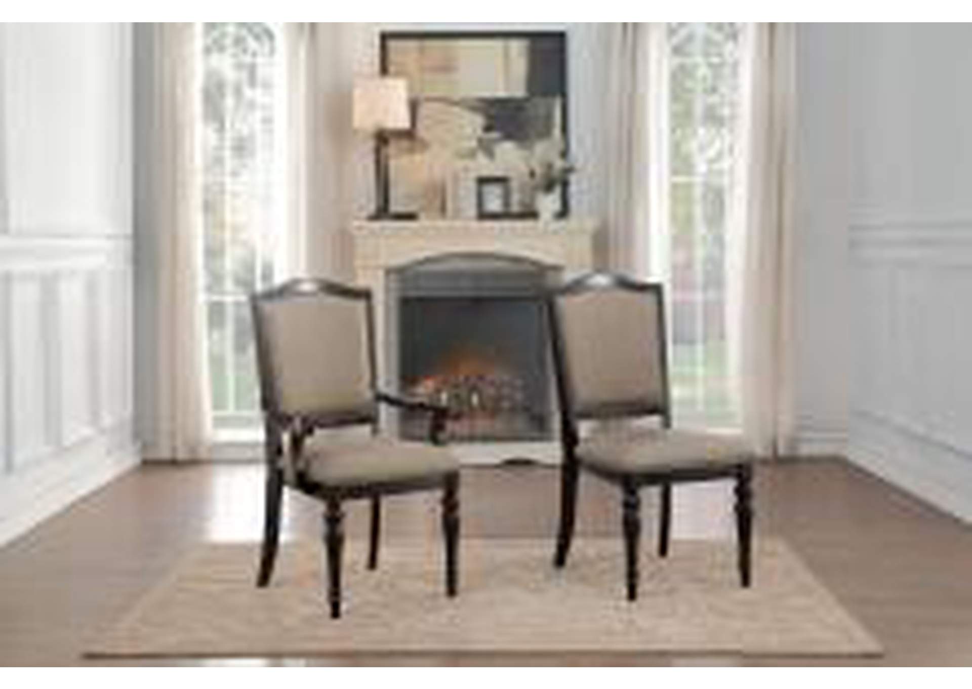 Side Chair Without Nailheads,Homelegance