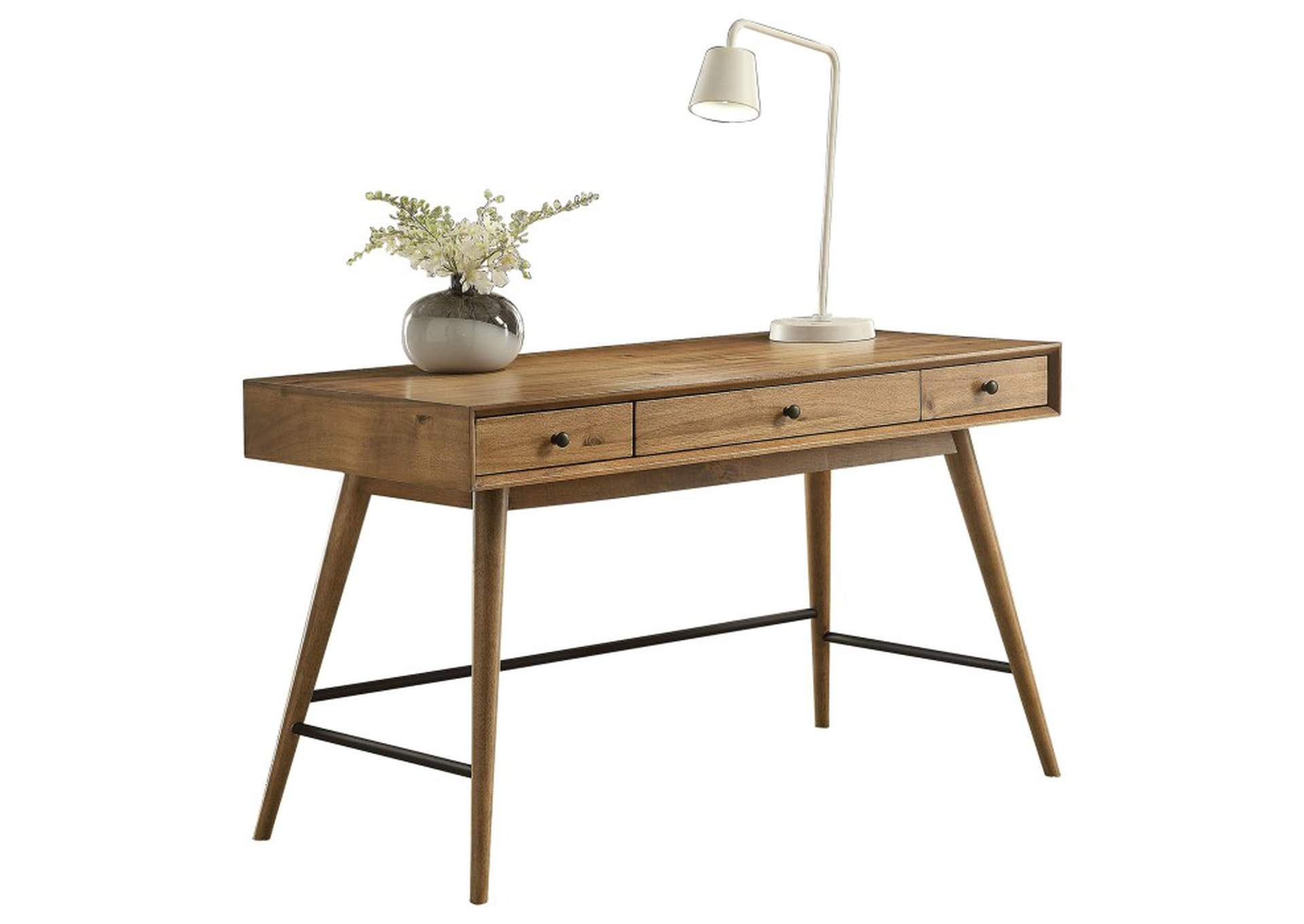 Lavi Writing Desk With Three Functional Drawers,Homelegance