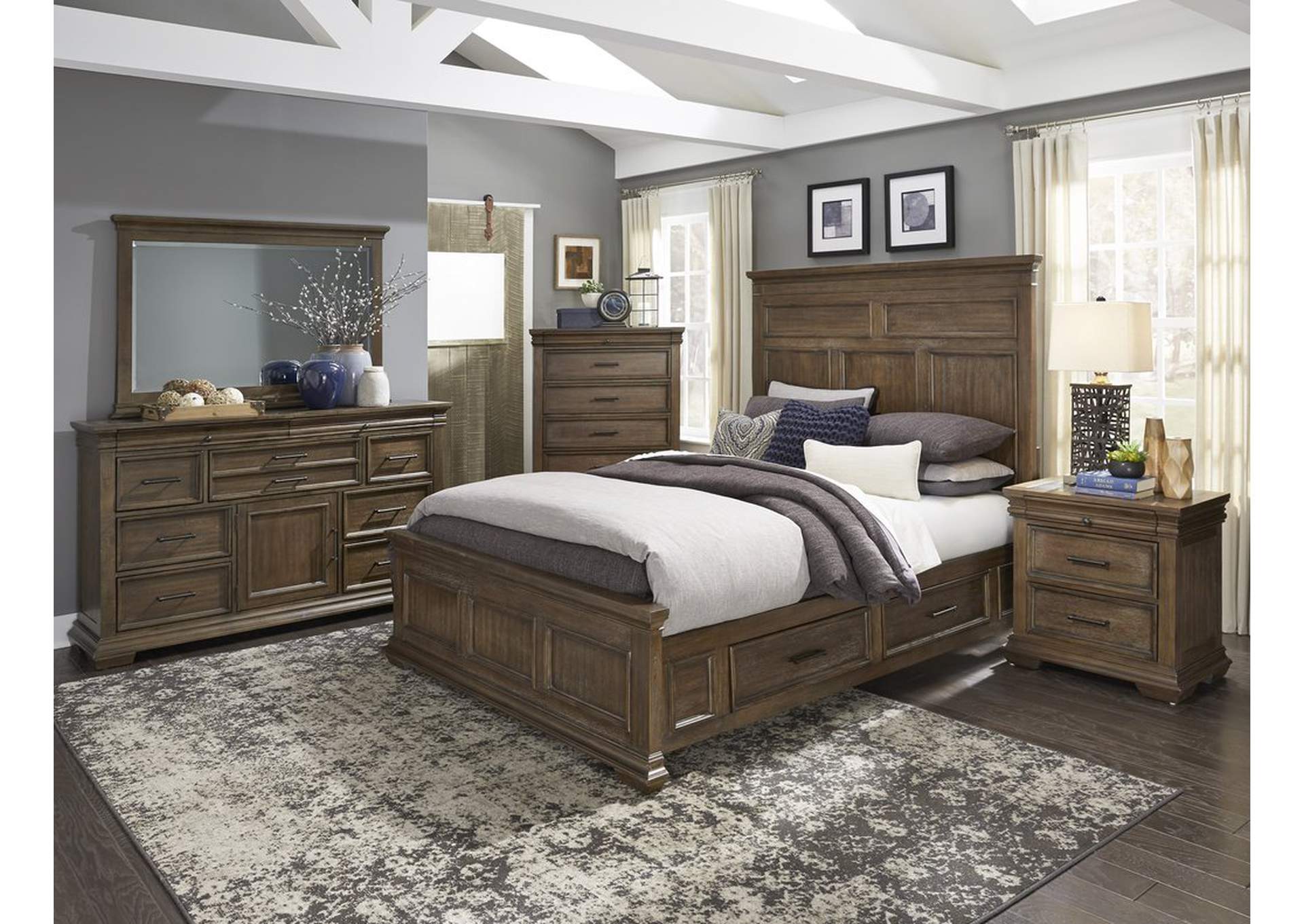 Dresser,Wthrd Gray Wire Brush Finish,Homelegance