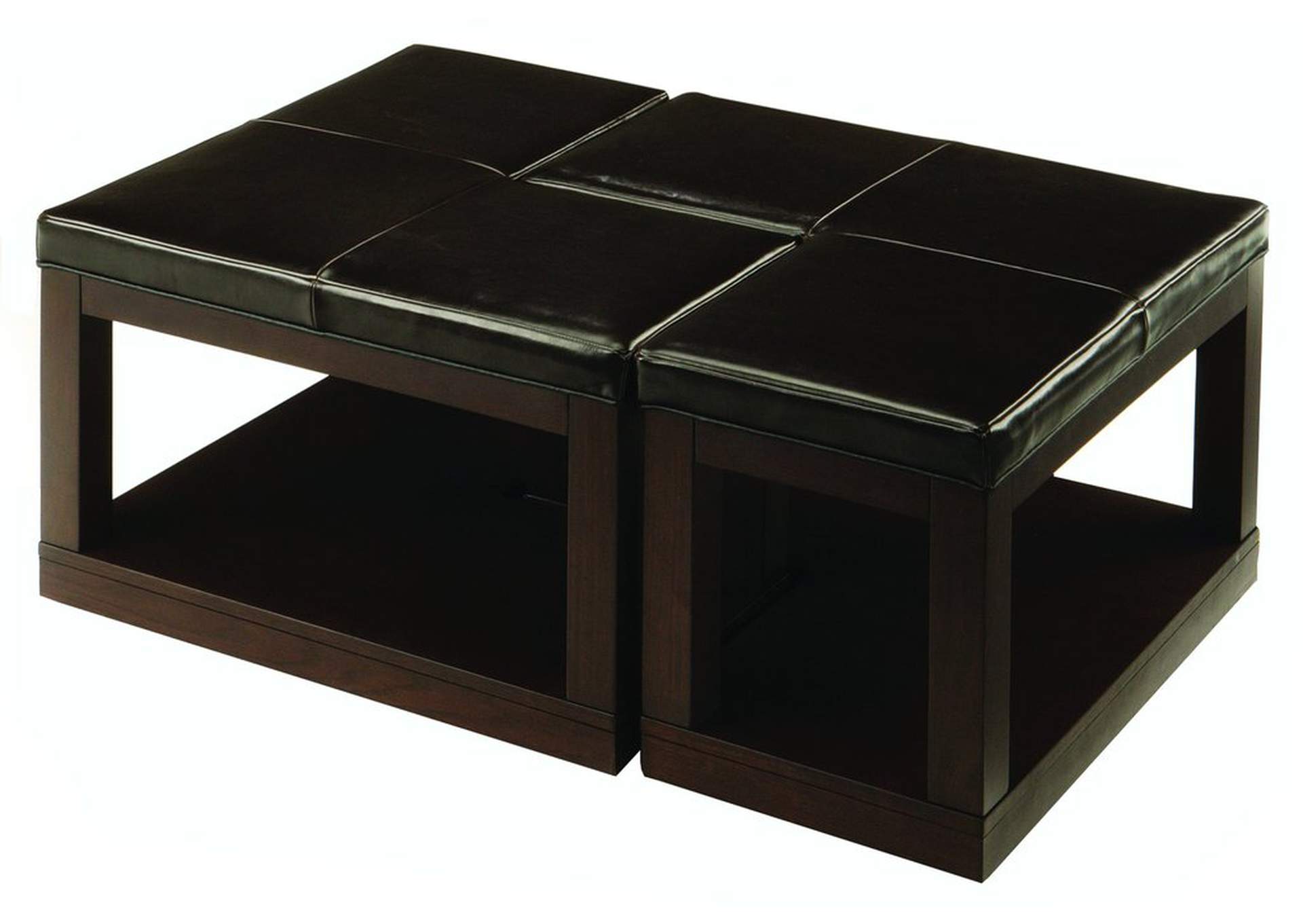 ""L" Ottomans/Cktl; 2Pc Set; Pvc",Homelegance