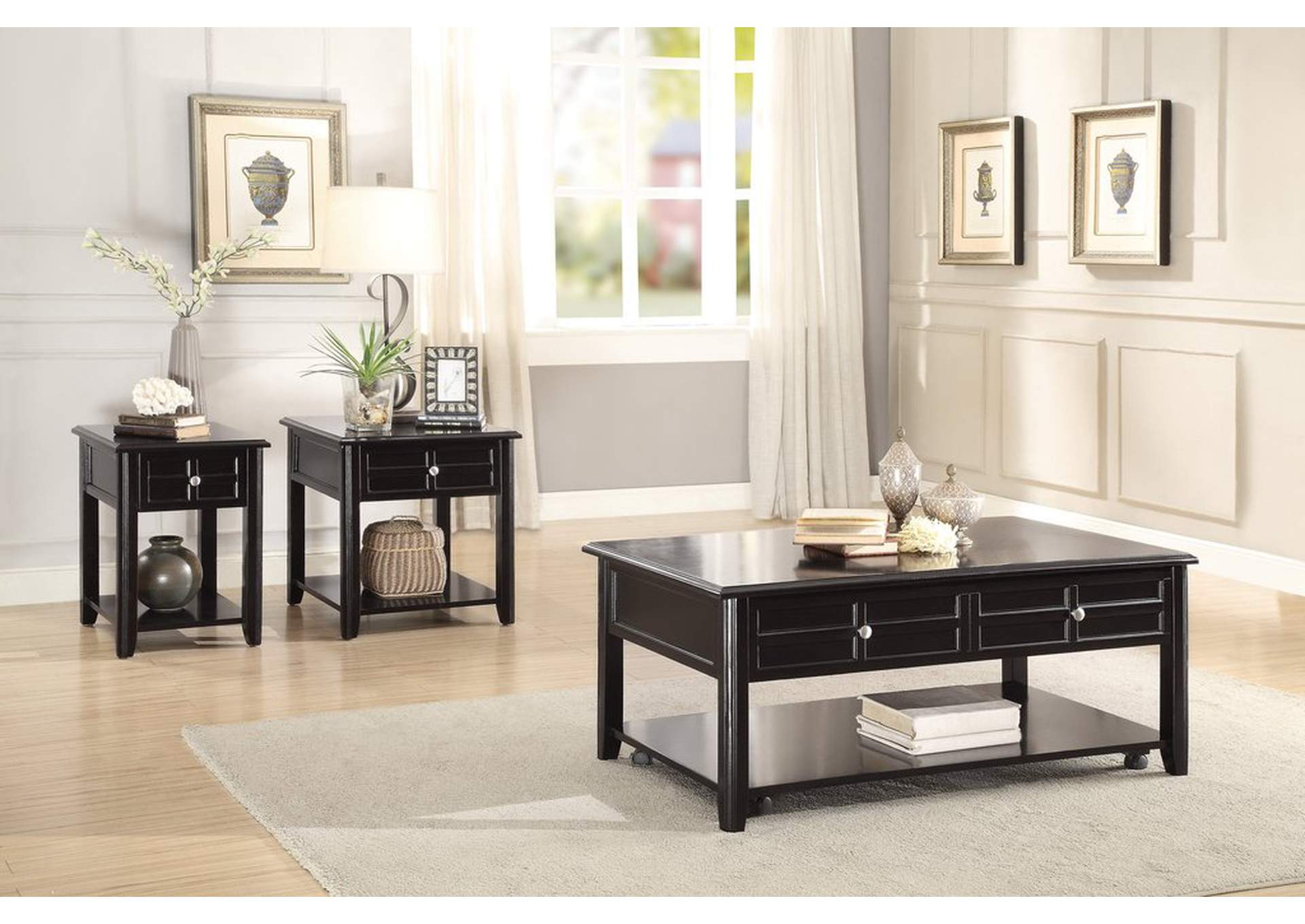 End Table, Drawer, D. Cherry,Homelegance