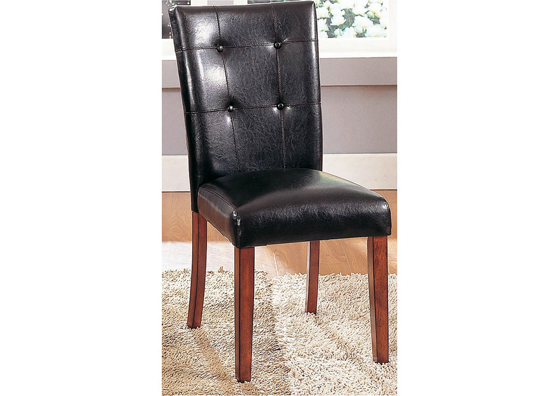 Achillea Black Side Chair (Set of 2),Homelegance