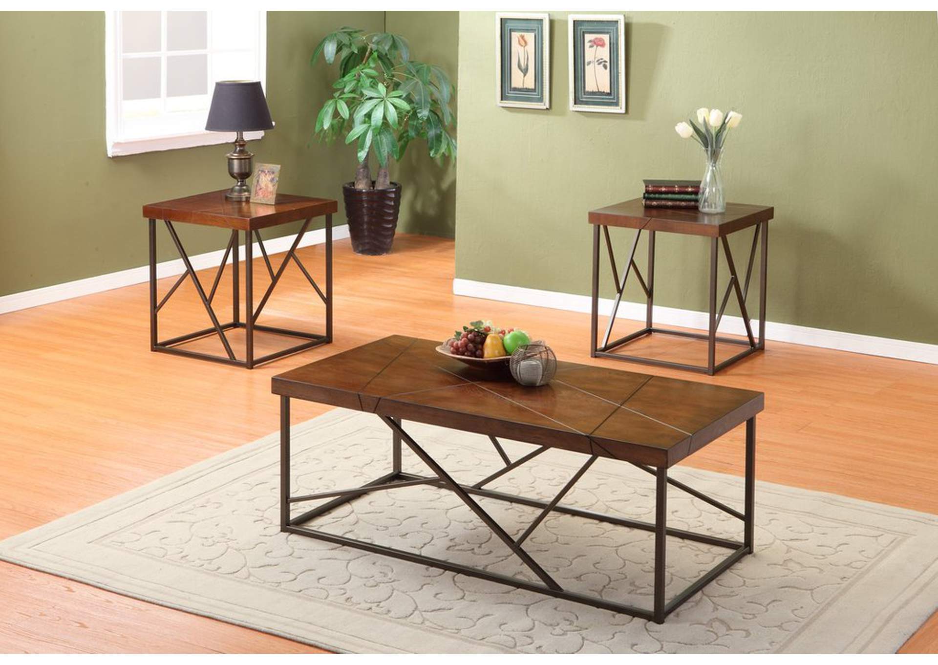 3 Piece Occasional Set,Homelegance