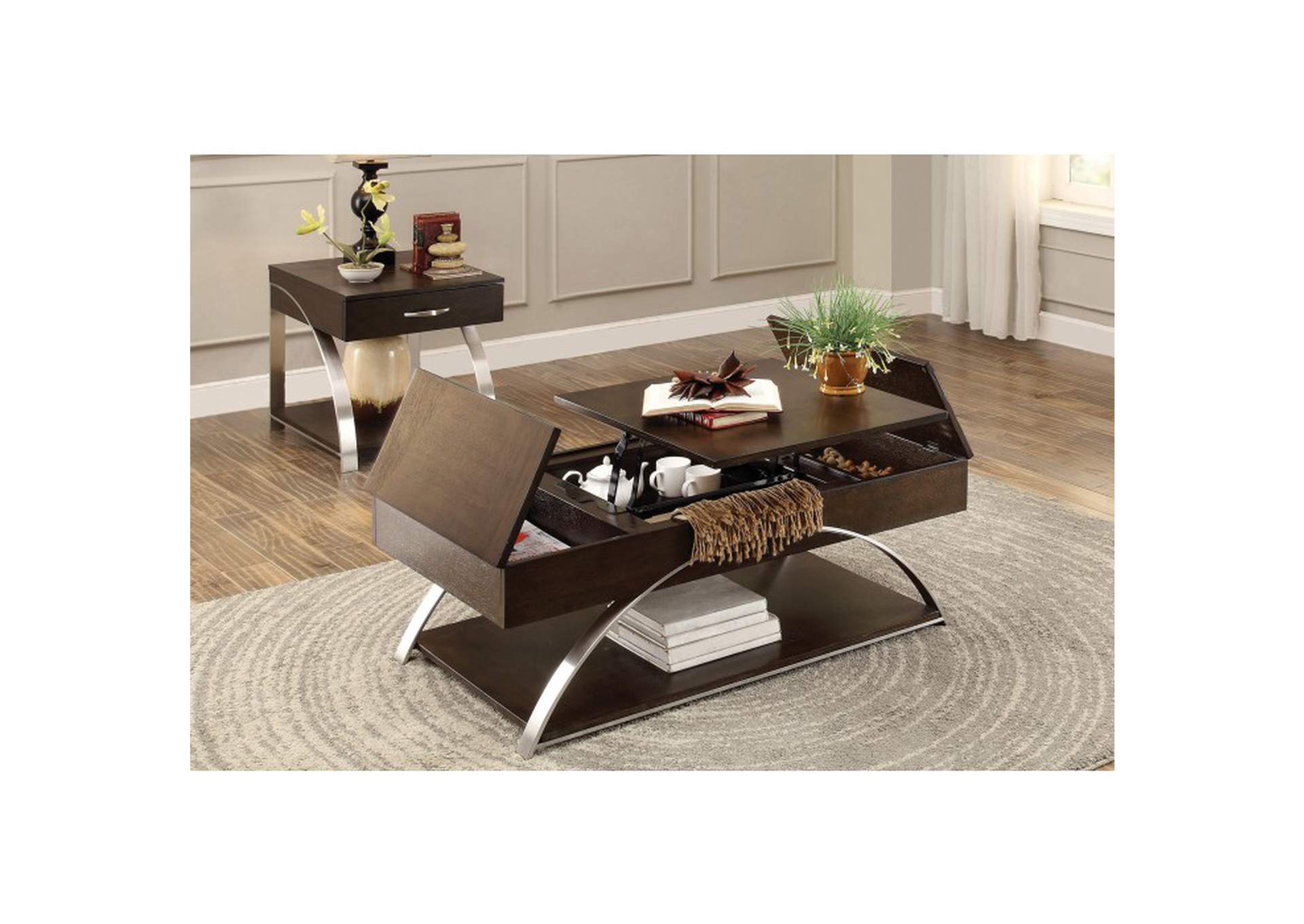 Tioga Lift Top Cocktail Table,Homelegance