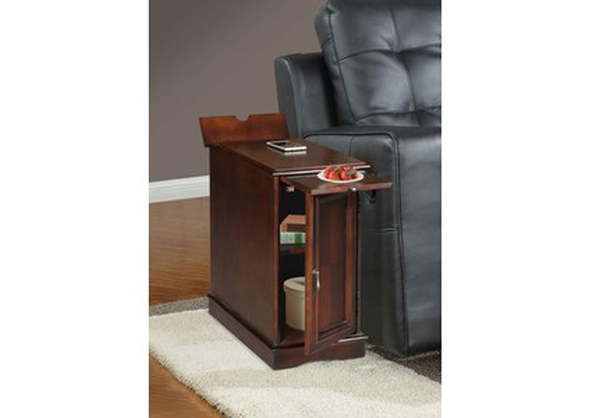 Desks espeso Chairside Table W/Power Charger,Espeso,3A,Homelegance