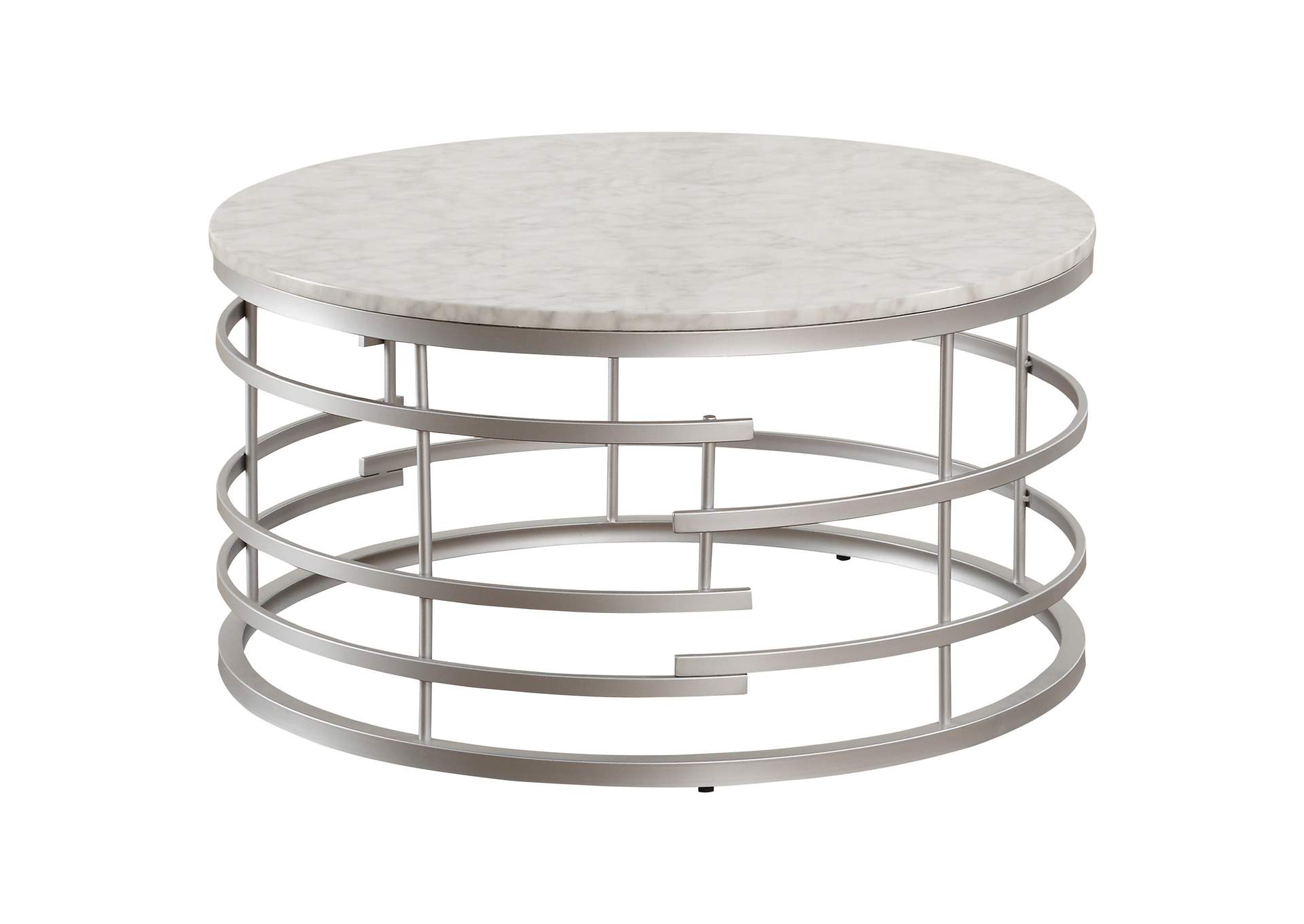 Brassica White Cocktail Table,Homelegance