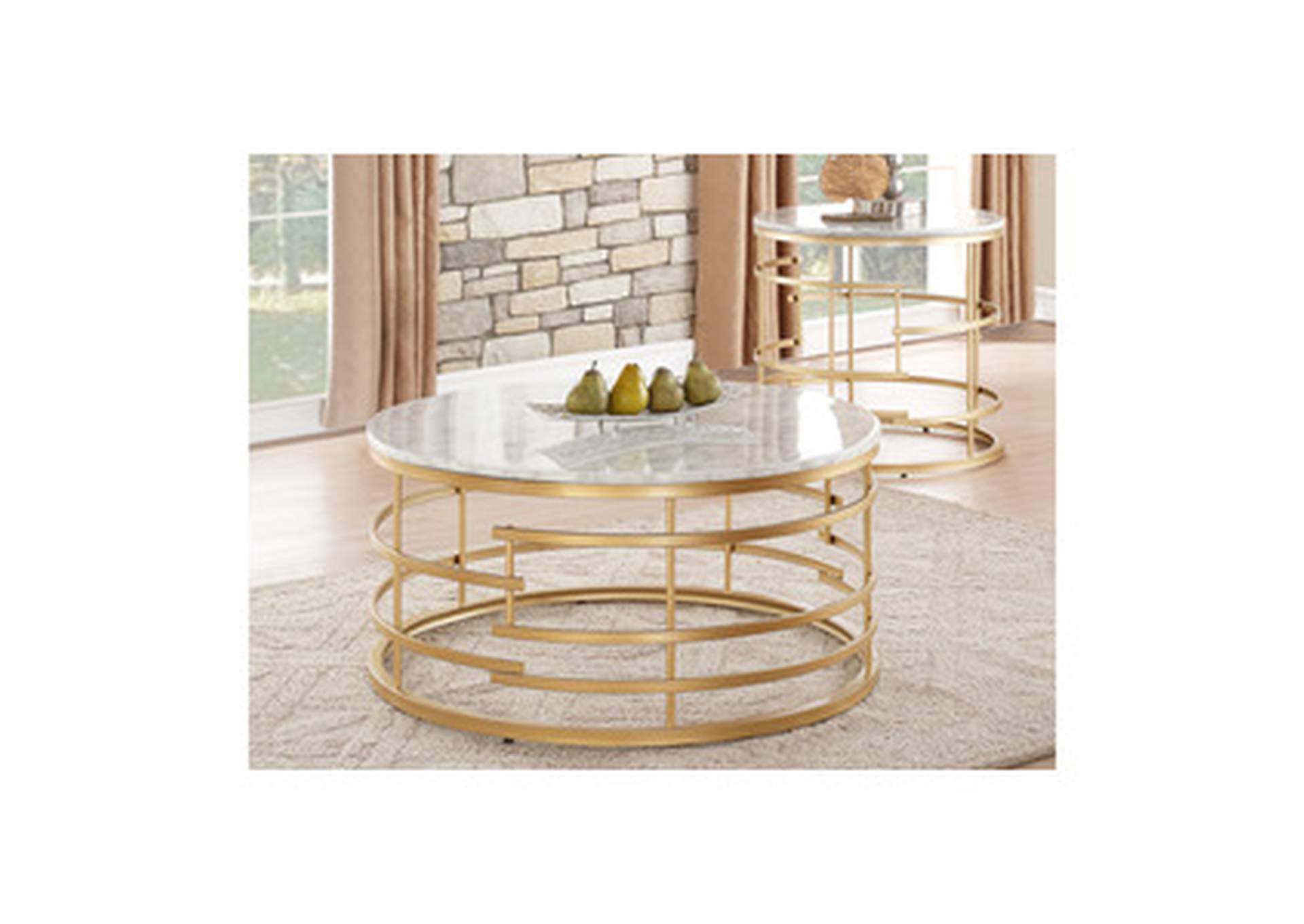 Brassica End Table,Homelegance