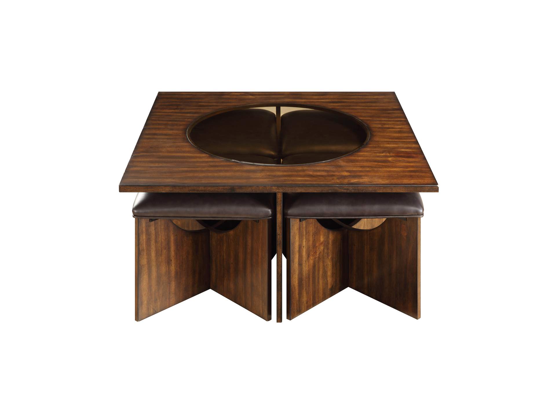 Brown Cocktail Table,Homelegance