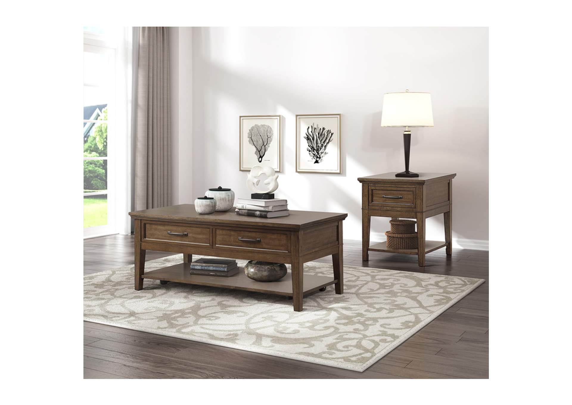 Whitley Cocktail Table,Homelegance