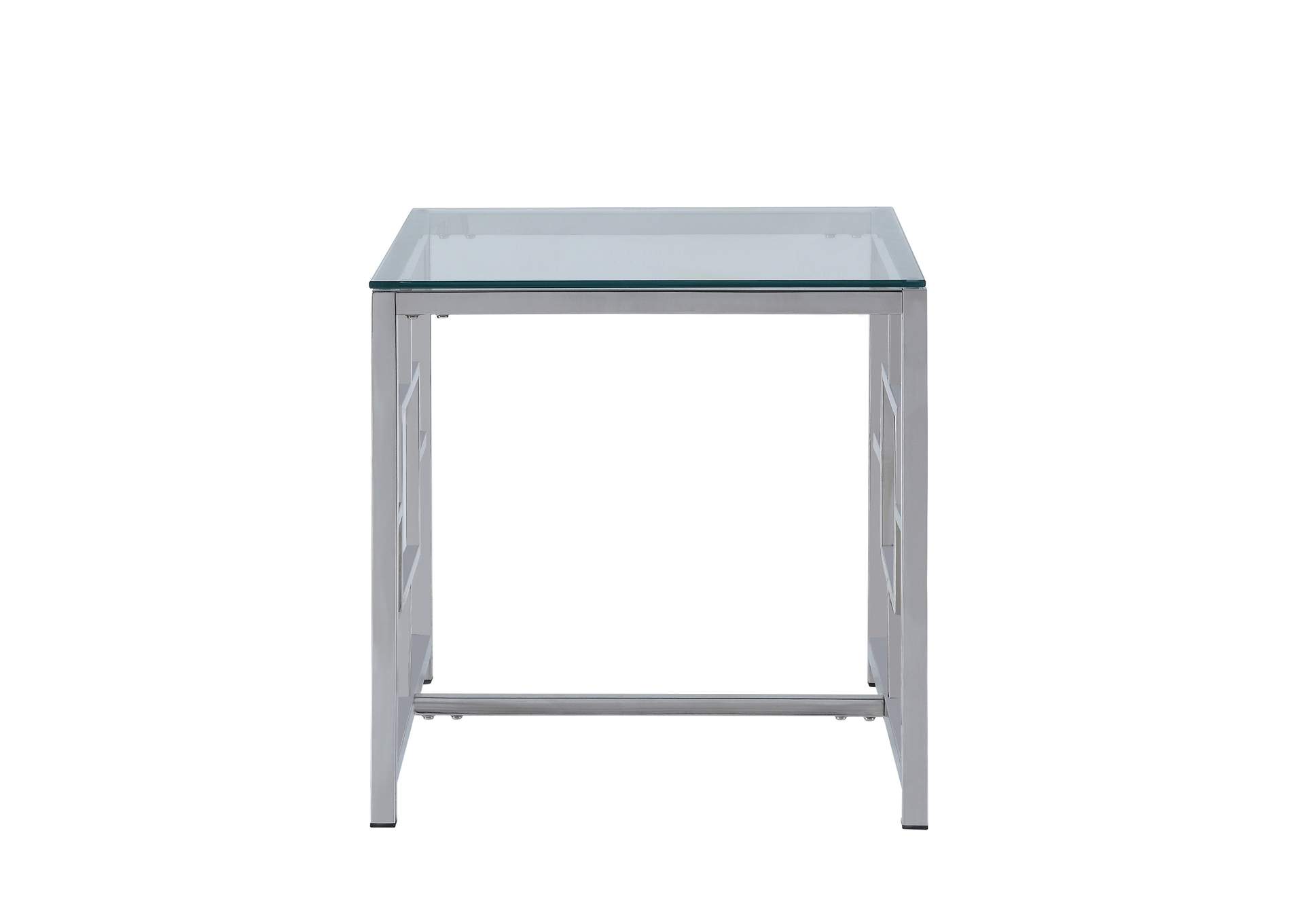 Yesenia White End Table,Homelegance