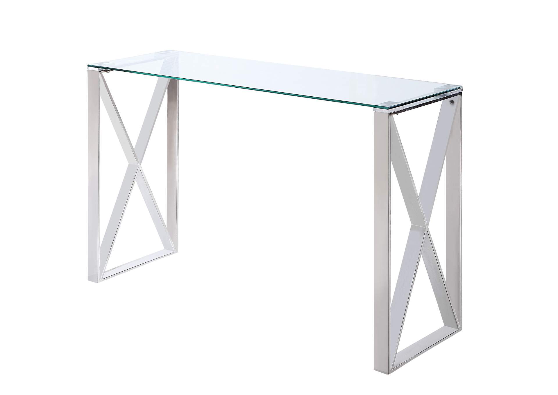 Rush Clear Sofa Table,Homelegance