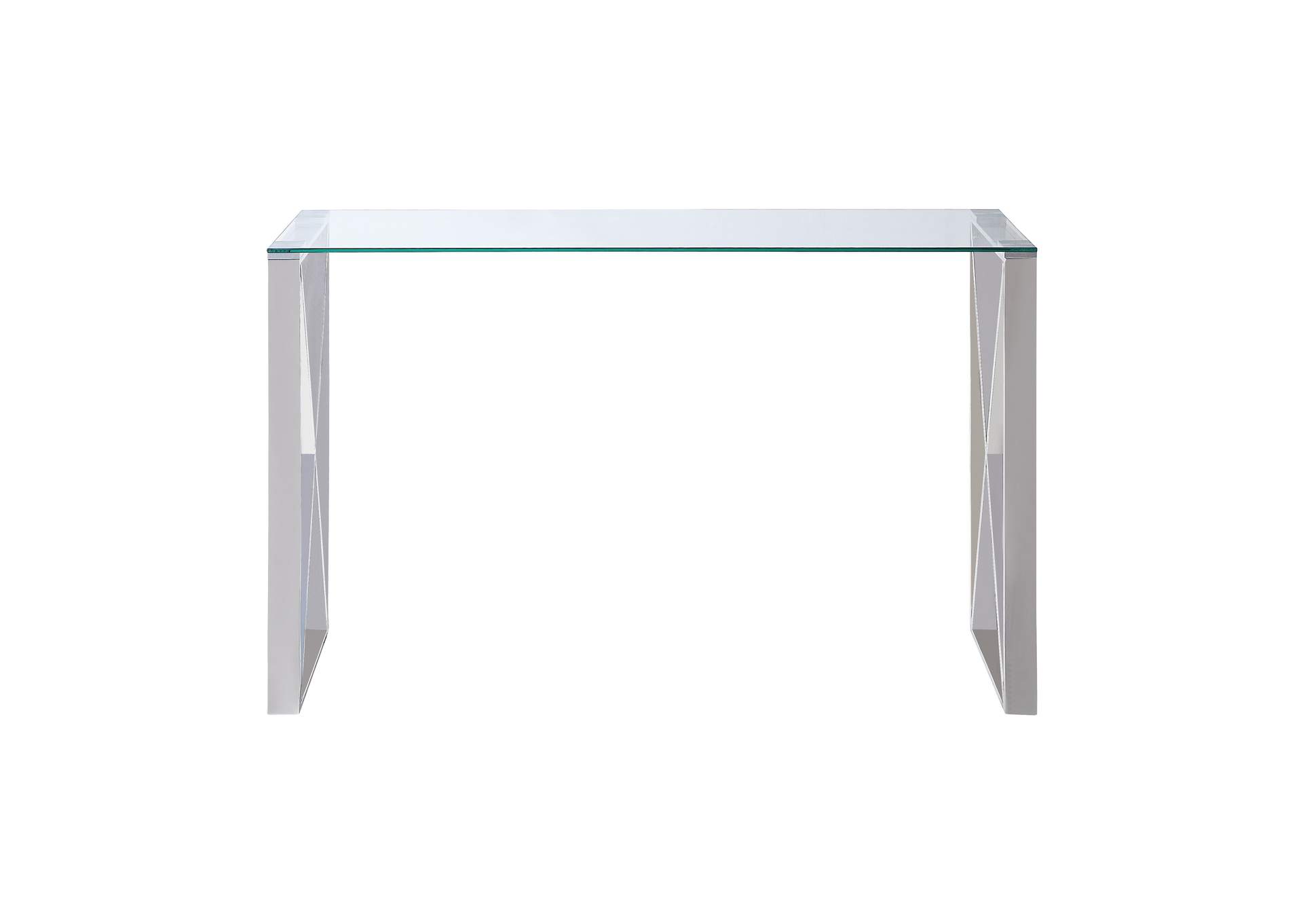 Rush Clear Sofa Table,Homelegance