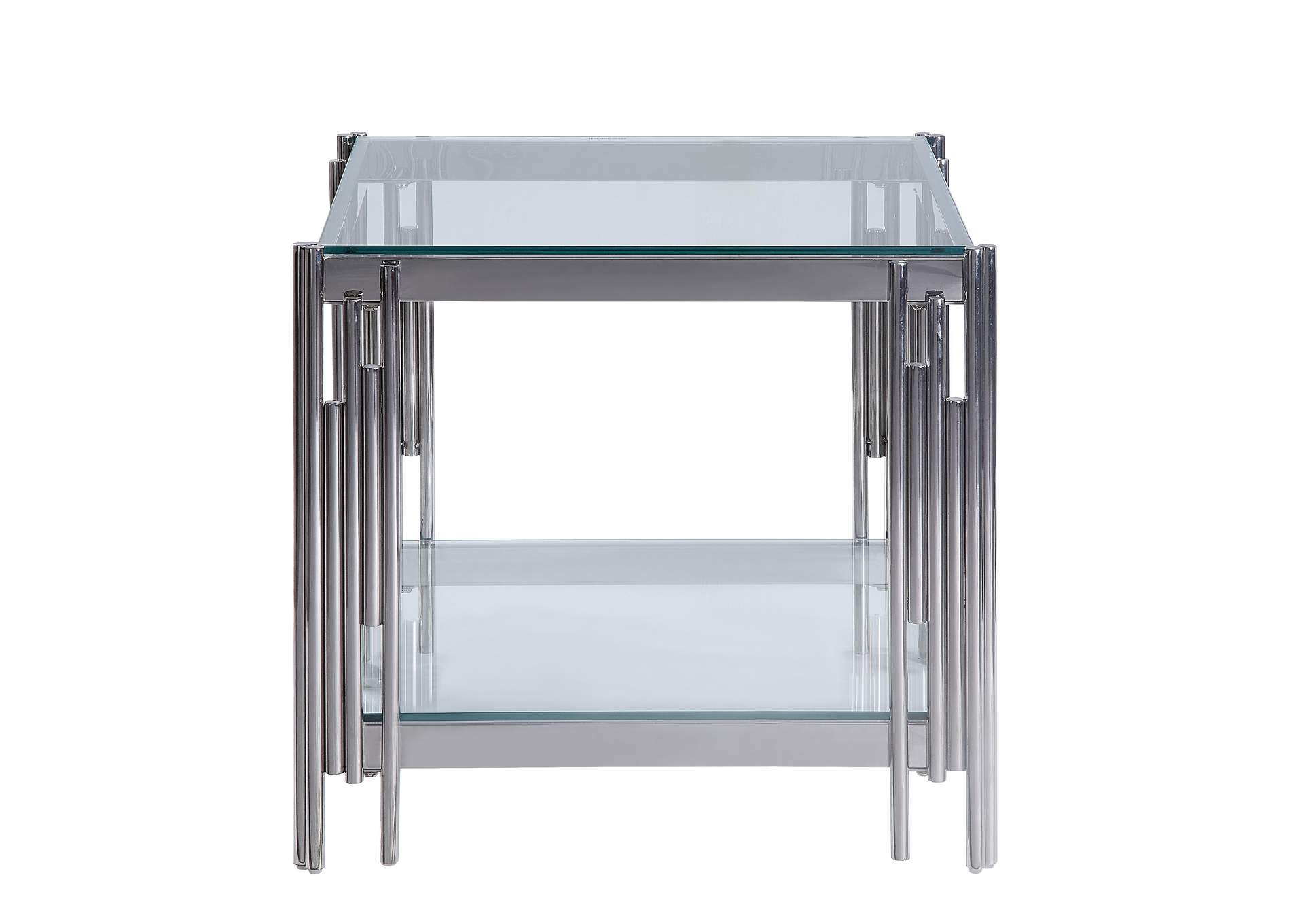 Porfirio Metallic End Table,Homelegance