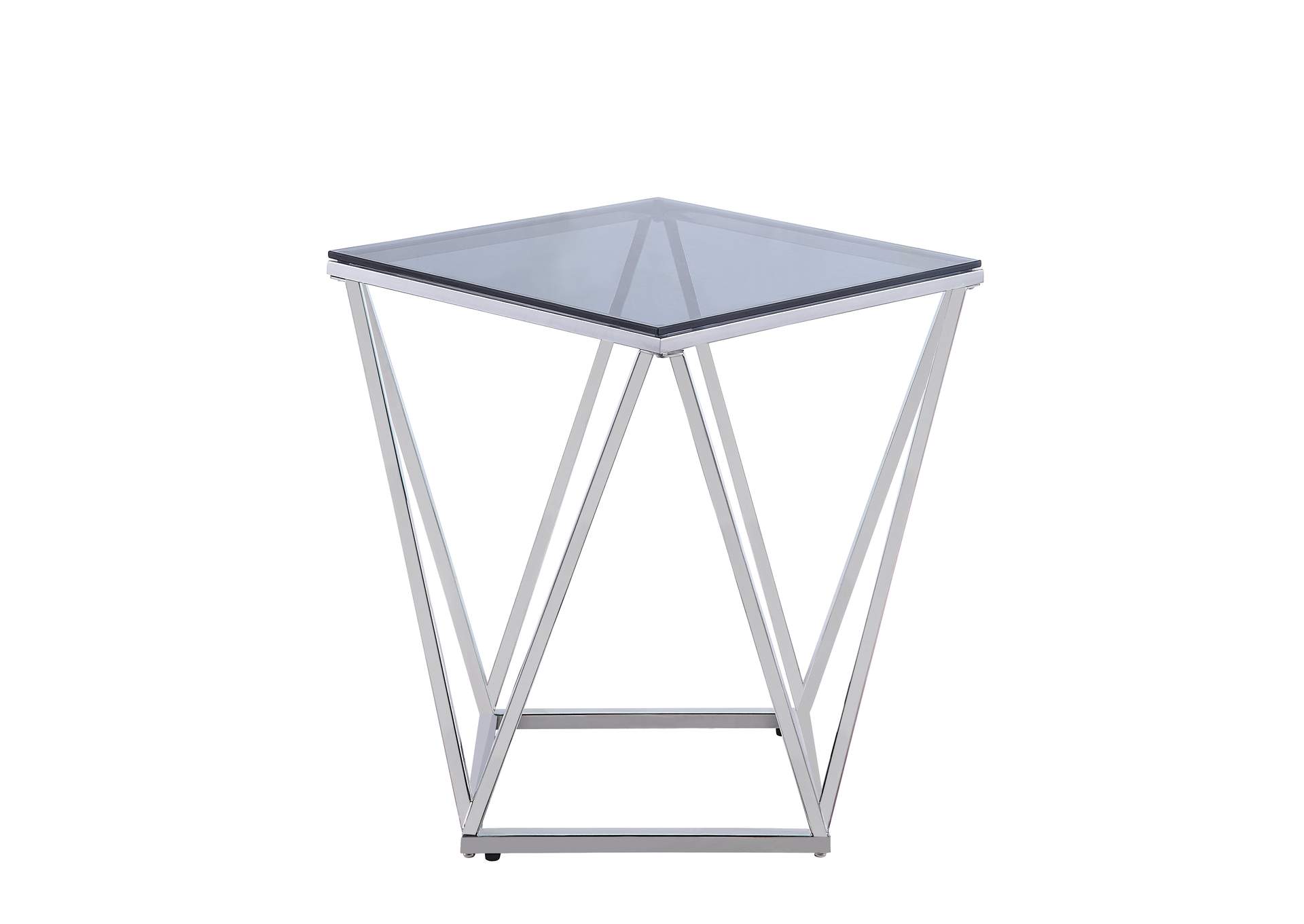 Rex White End Table,Homelegance