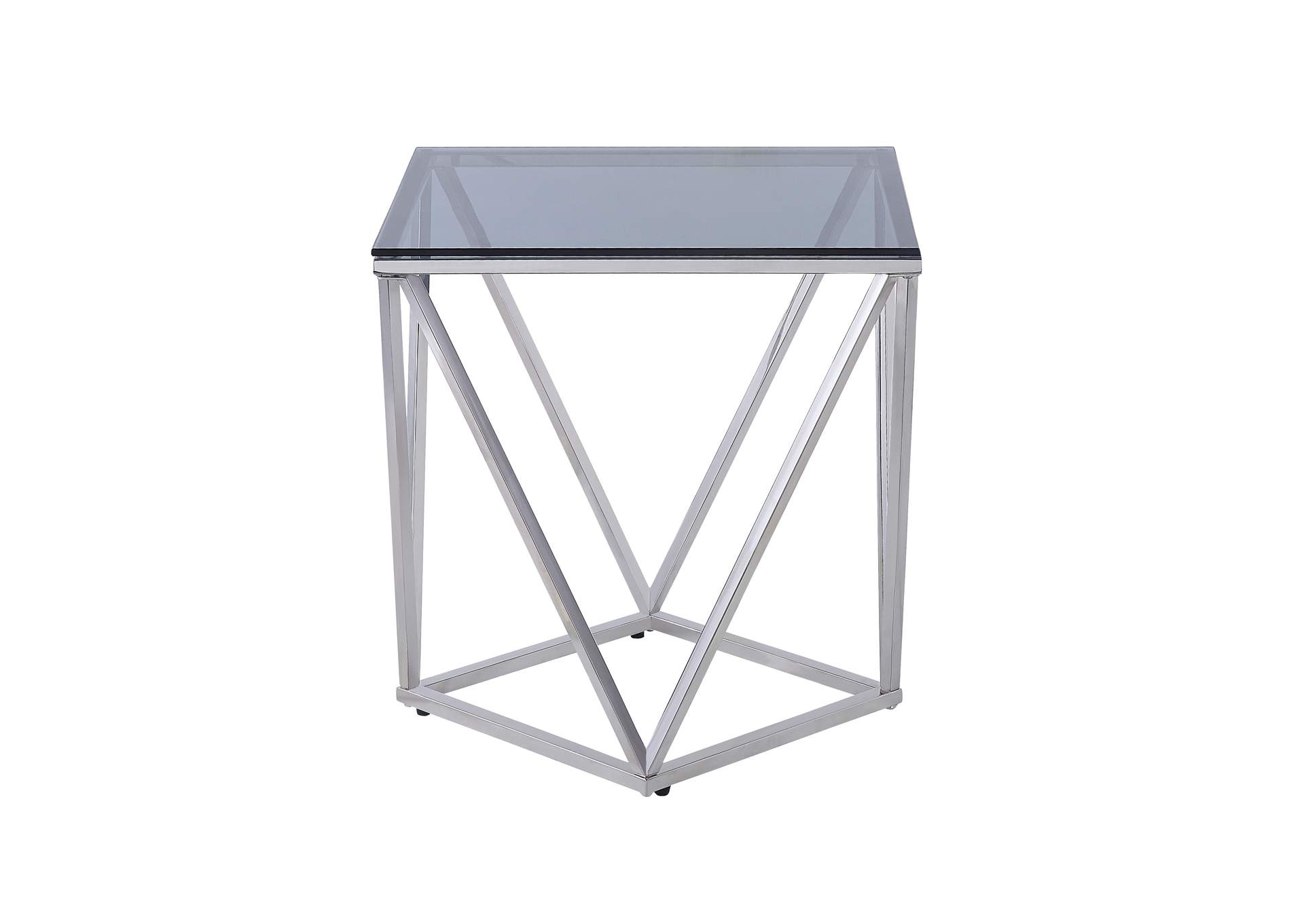 Rex White End Table,Homelegance