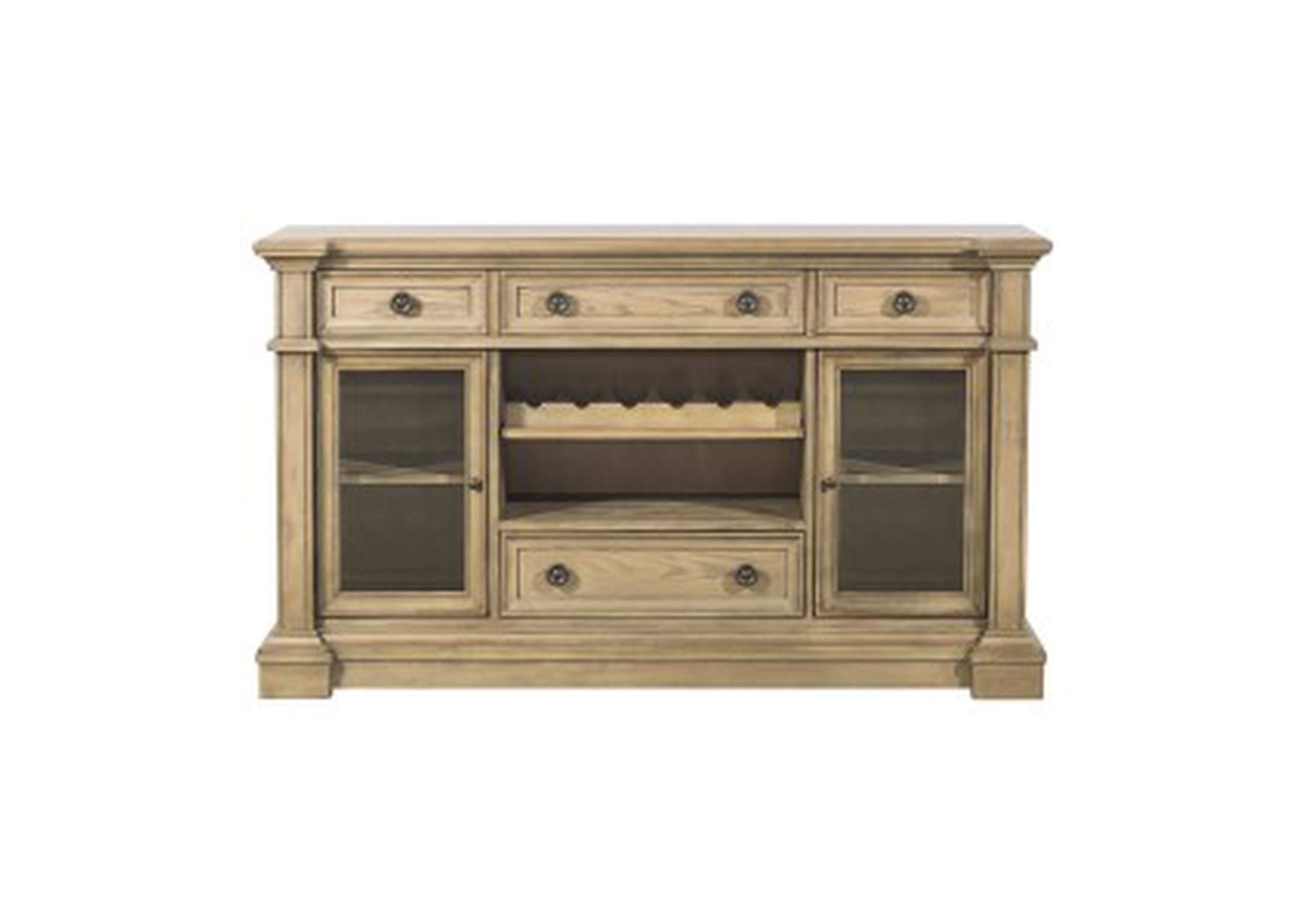Server With Glass Door,Homelegance