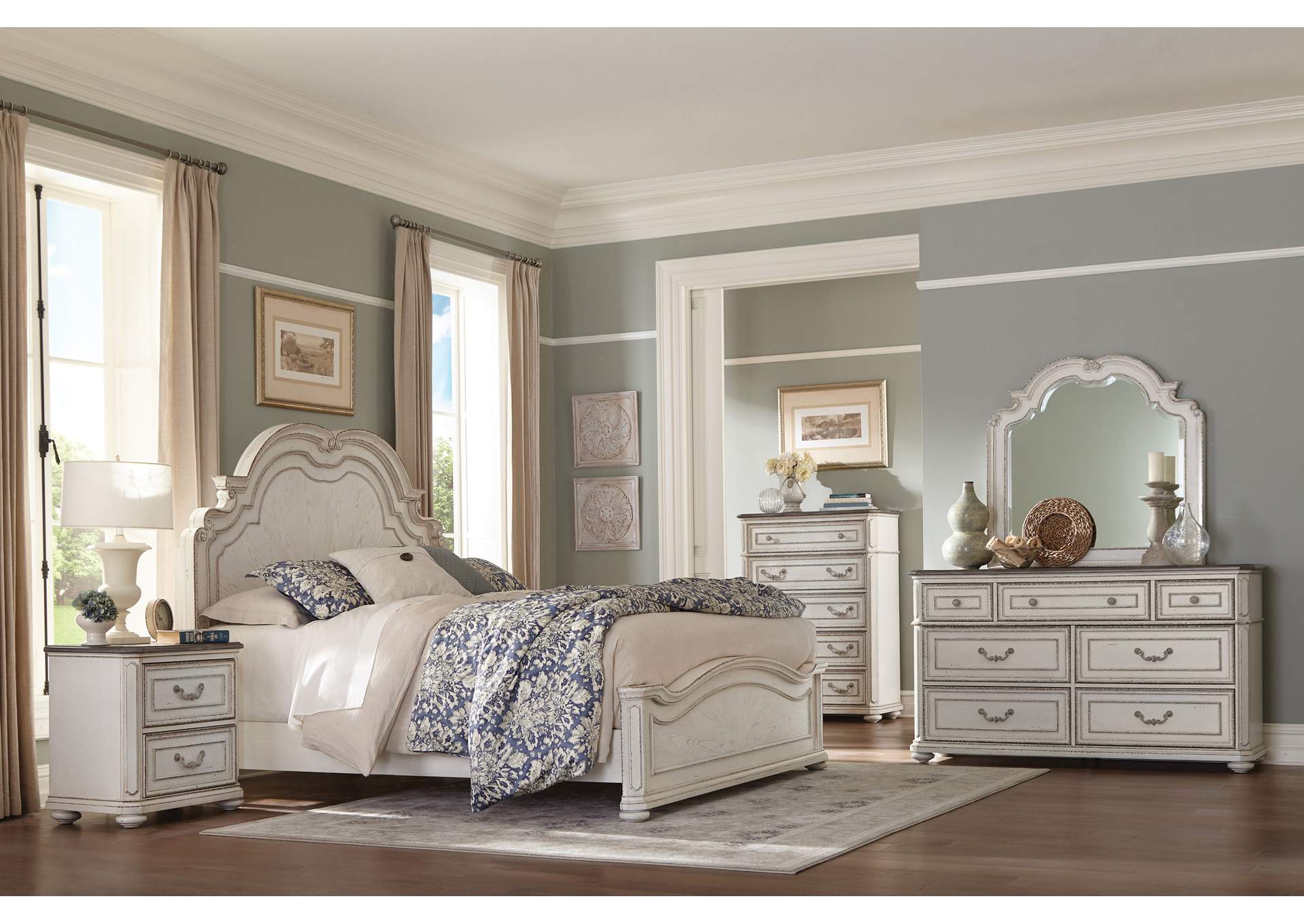 Willowick Light Grey California King Bed,Homelegance