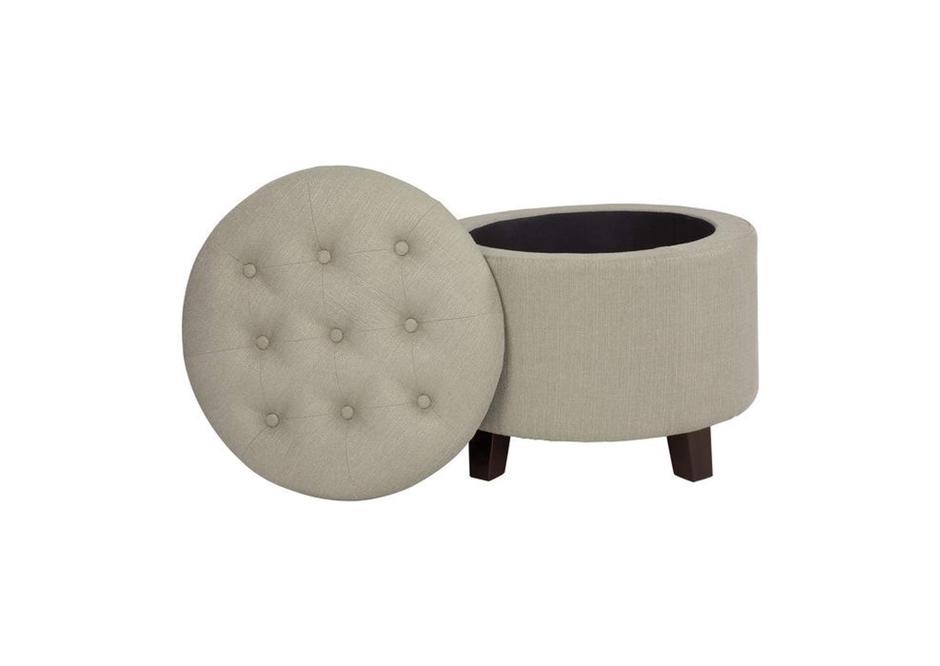 Cleo Storage Ottoman,Homelegance