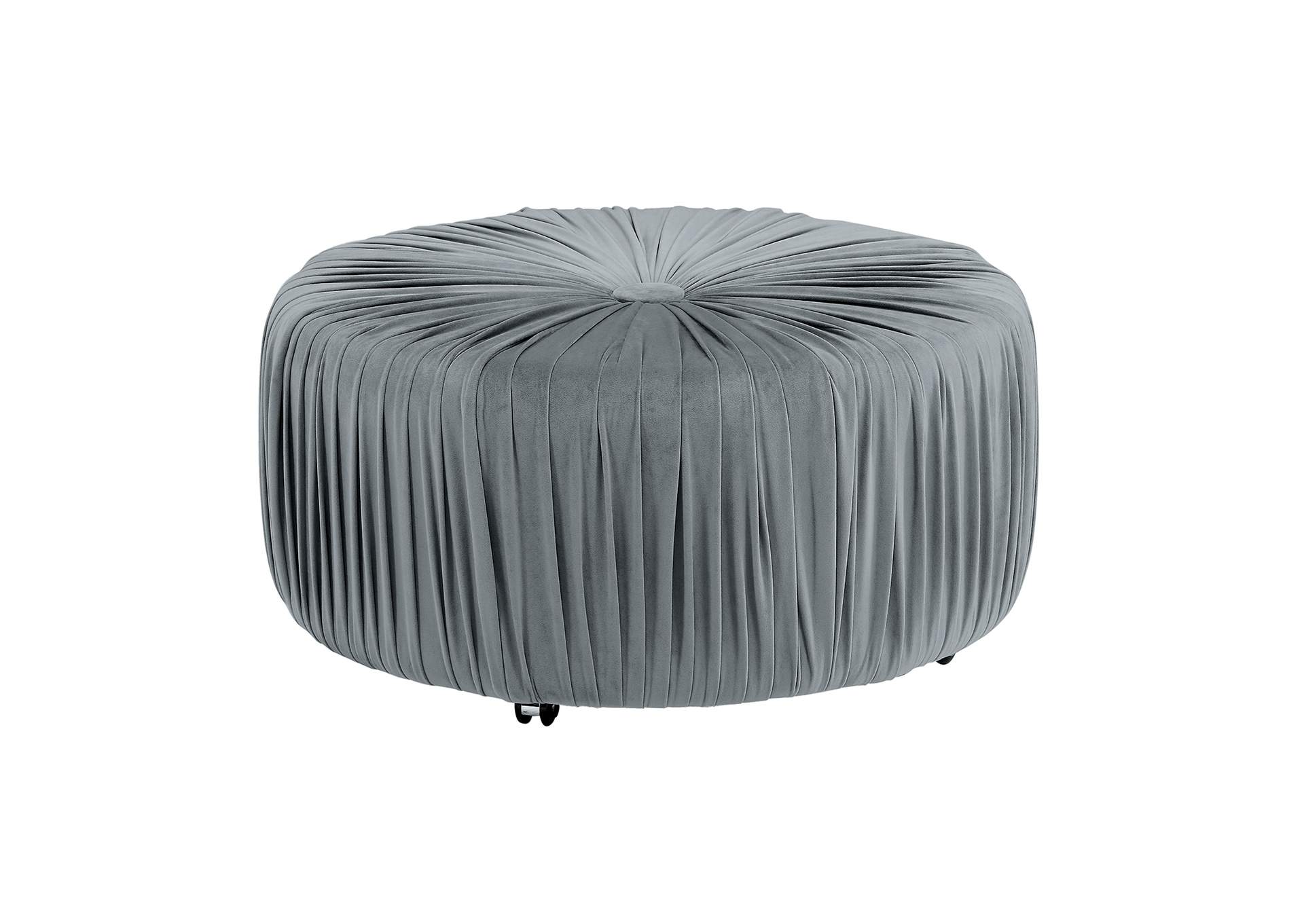 Gray Ottoman,Homelegance