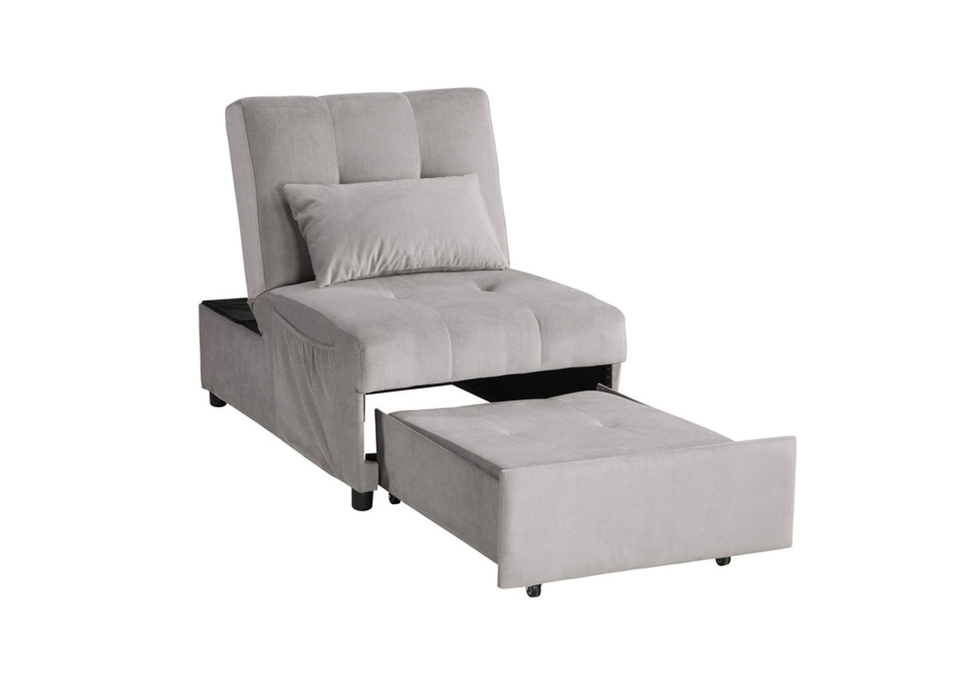 Garrell Lift Top Storage Bench with Pull-out Bed,Homelegance