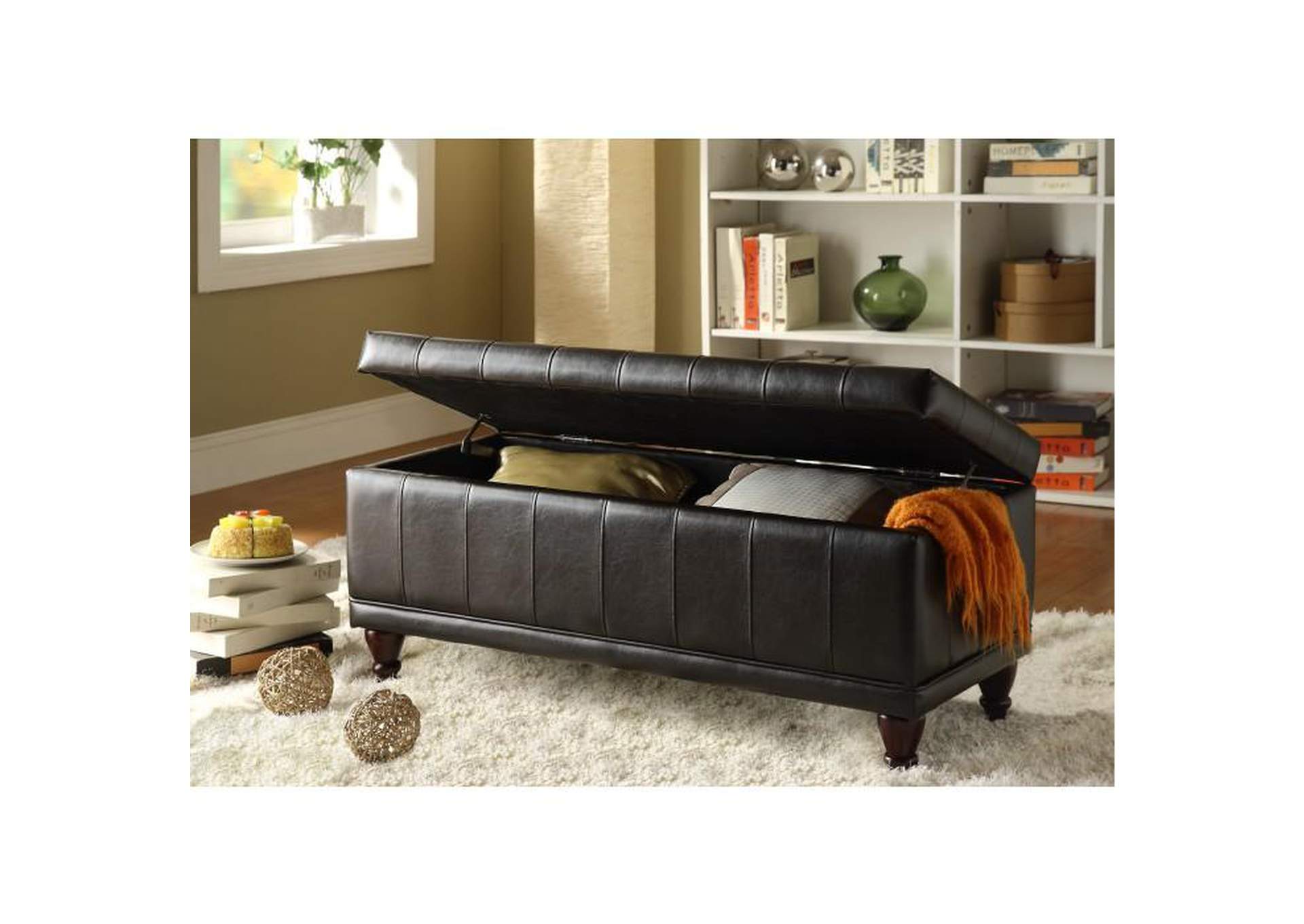 Afton Lift Top Storage Bench Cohen's Furniture New Castle, DE