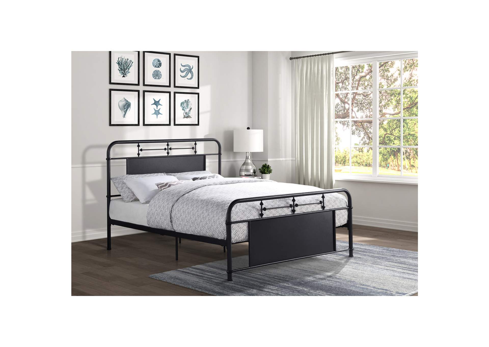 Blanchard Queen Platform Bed,Homelegance
