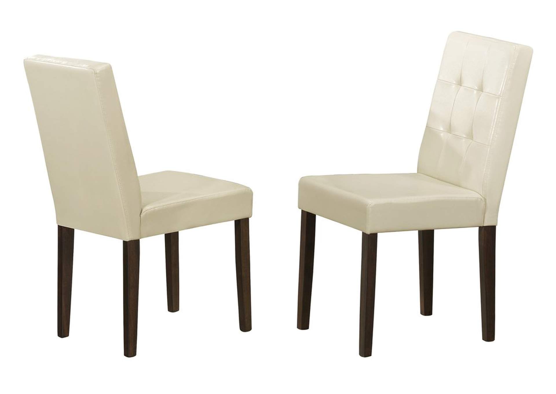 Side Chair, Cream P/U,Homelegance