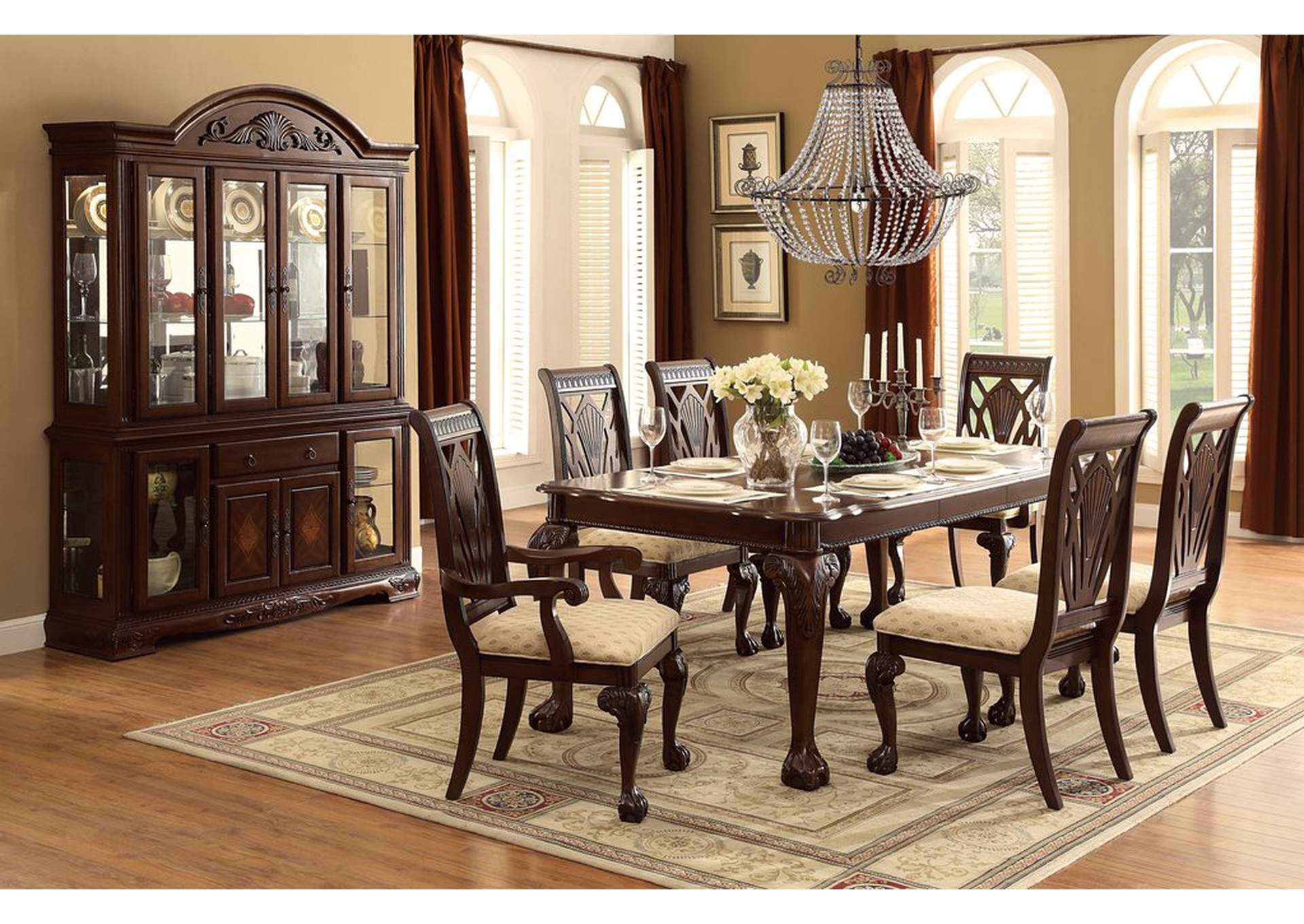 Side Chair; Fabric,Homelegance