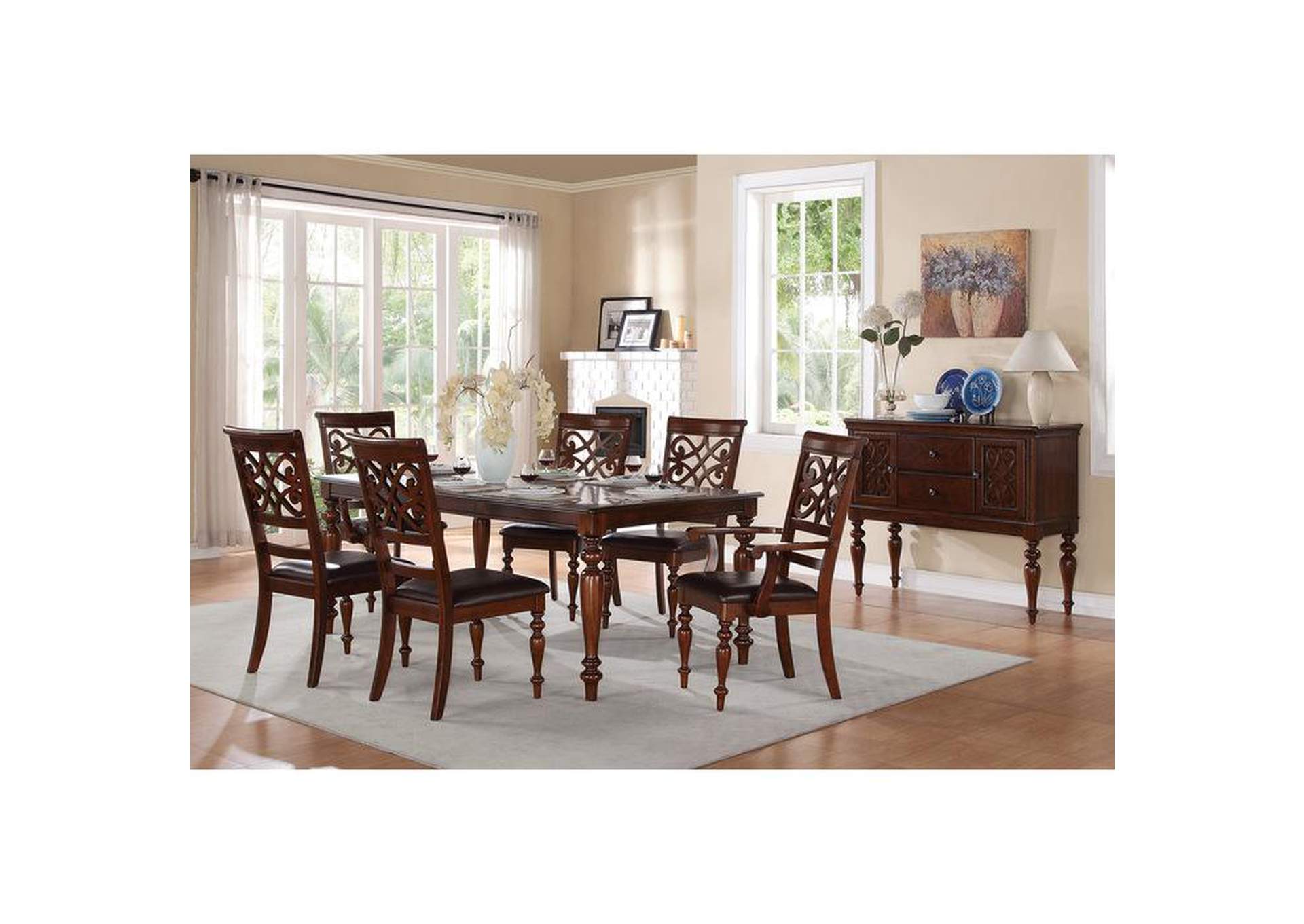 Creswell Dining Table,Homelegance