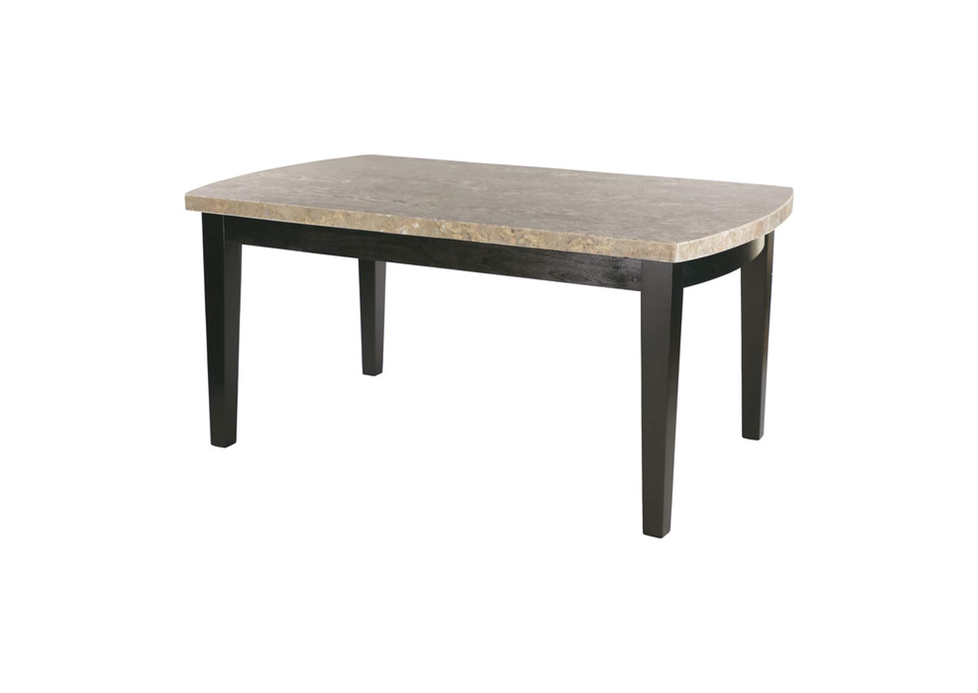 Cristo Dining Table, Marble Top,Homelegance