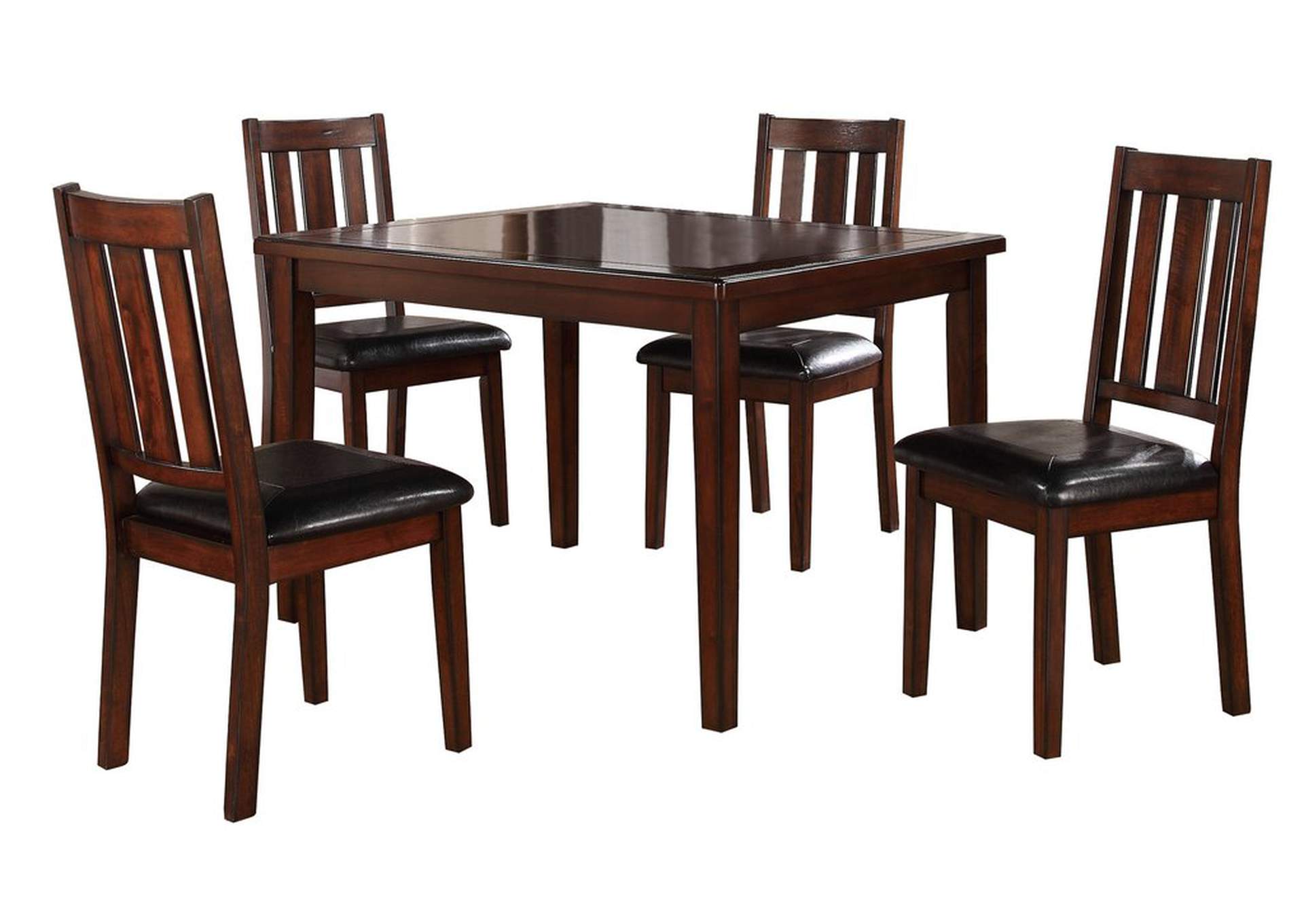 5 Piece Pack Dinette, Brw Cherry,Homelegance