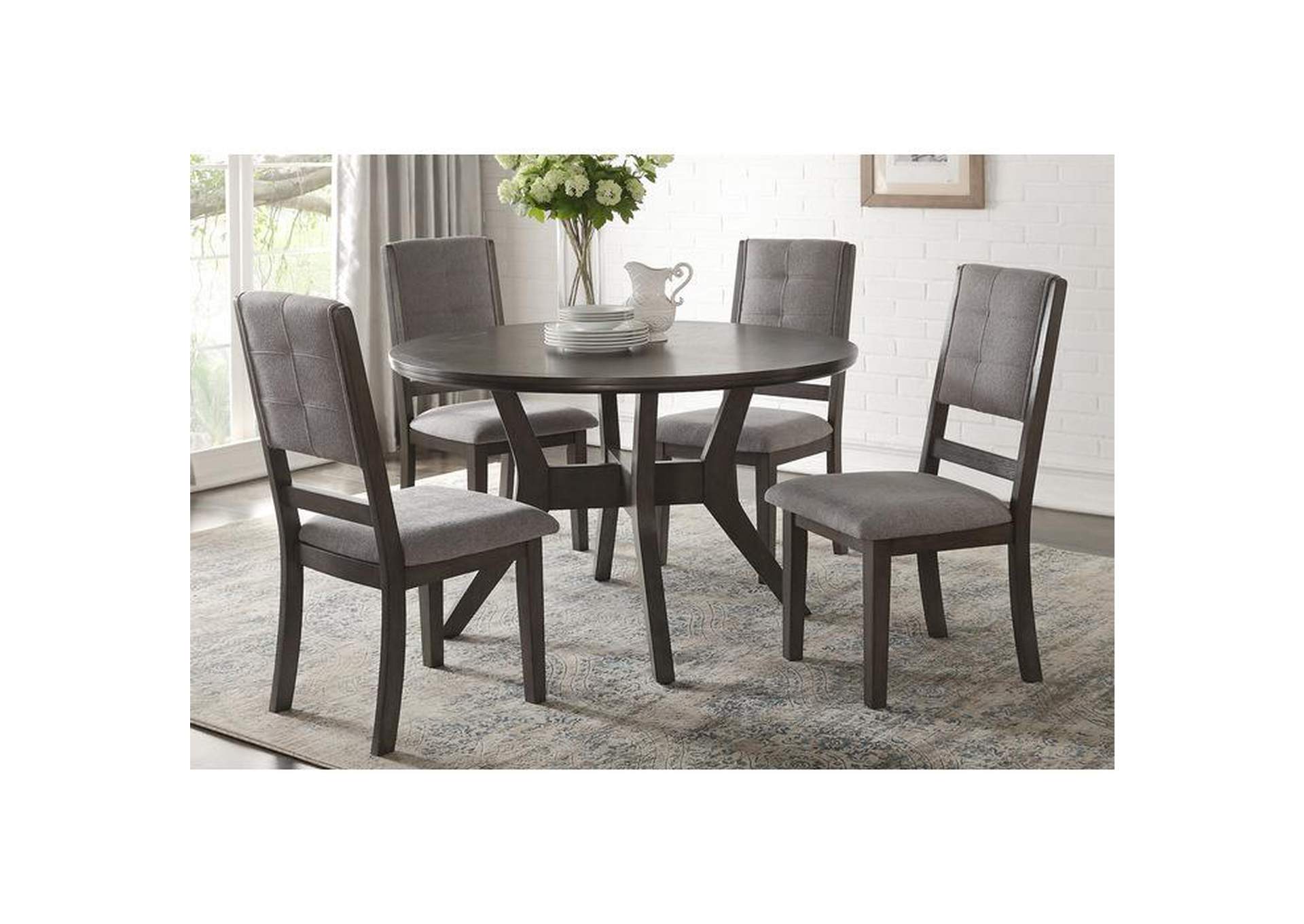 Nisky Round Dining Table,Homelegance