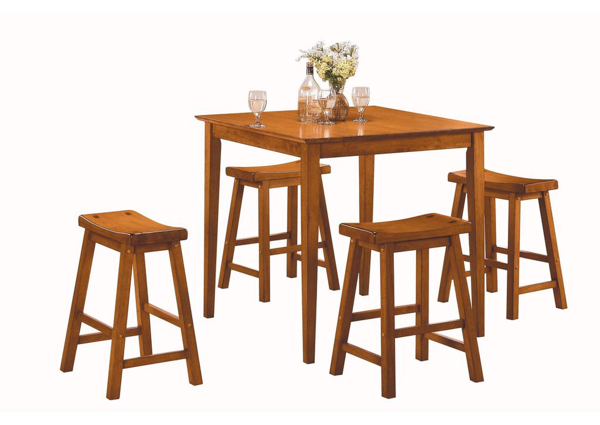 18H Stool; Rta; Oak Finish,Homelegance