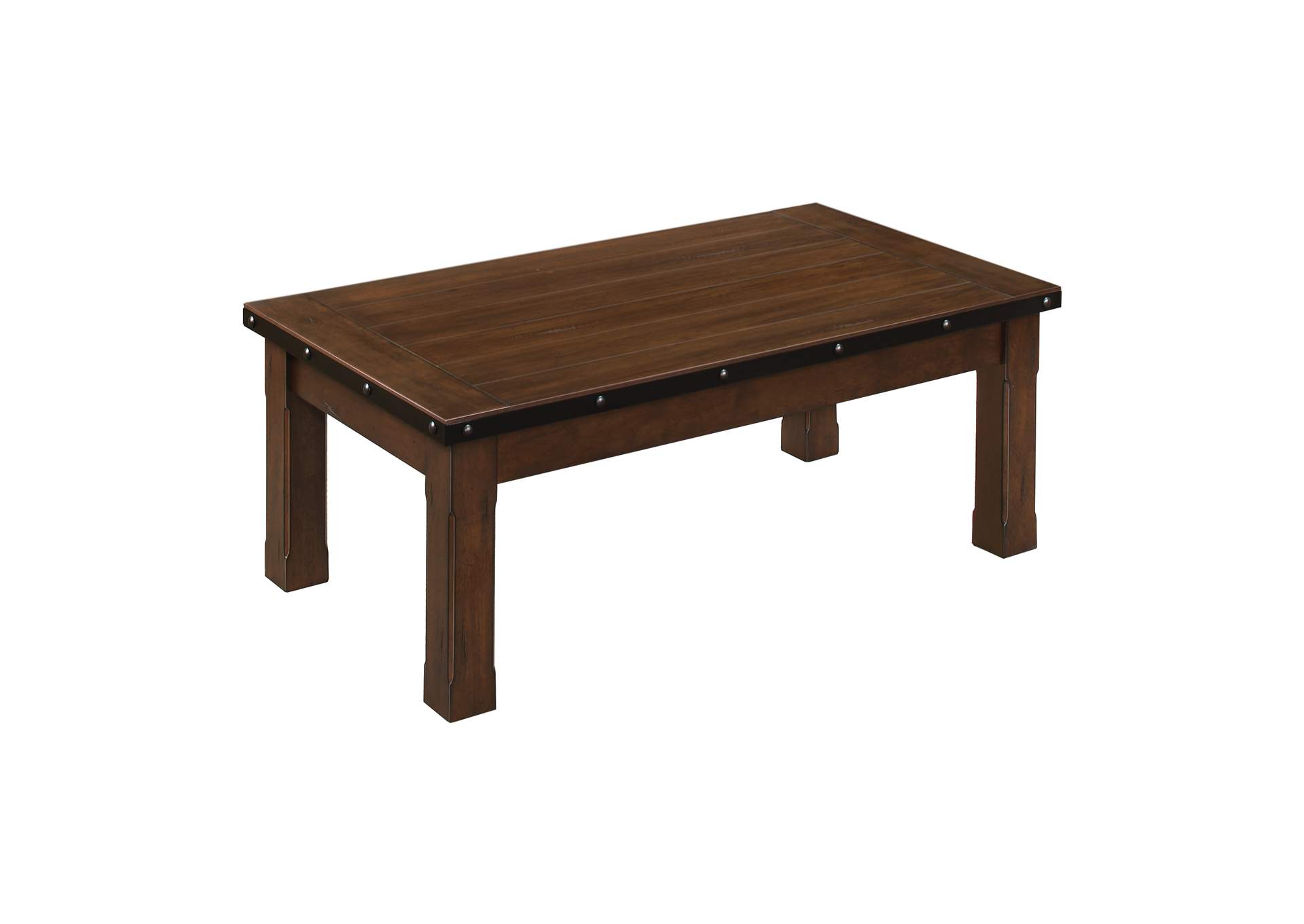 Schleiger Brown Cocktail Table,Homelegance