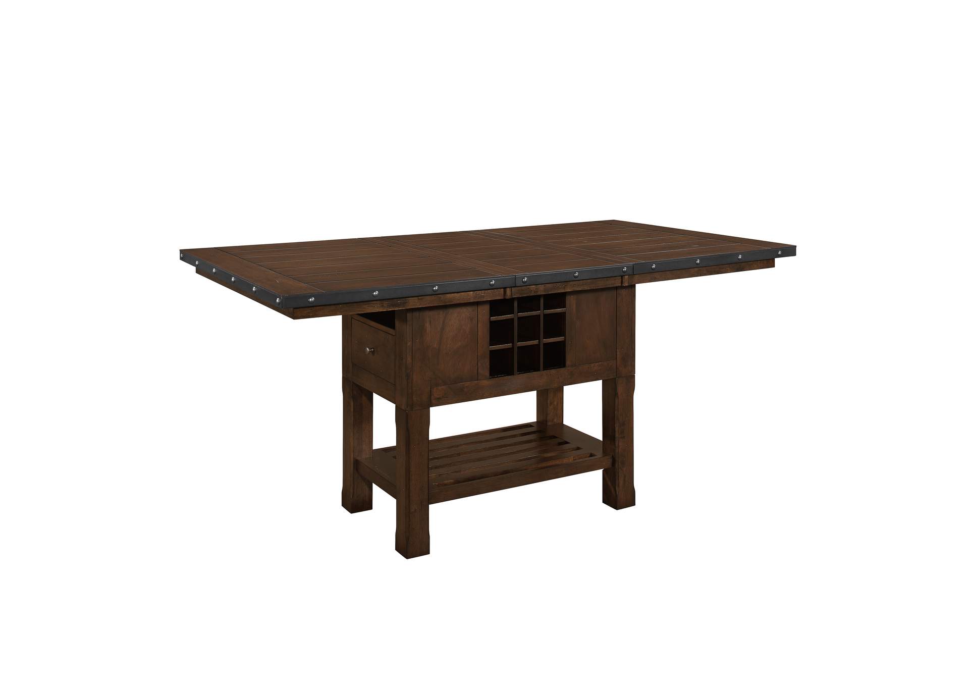 Schleiger Brown Counter Height Table,Homelegance