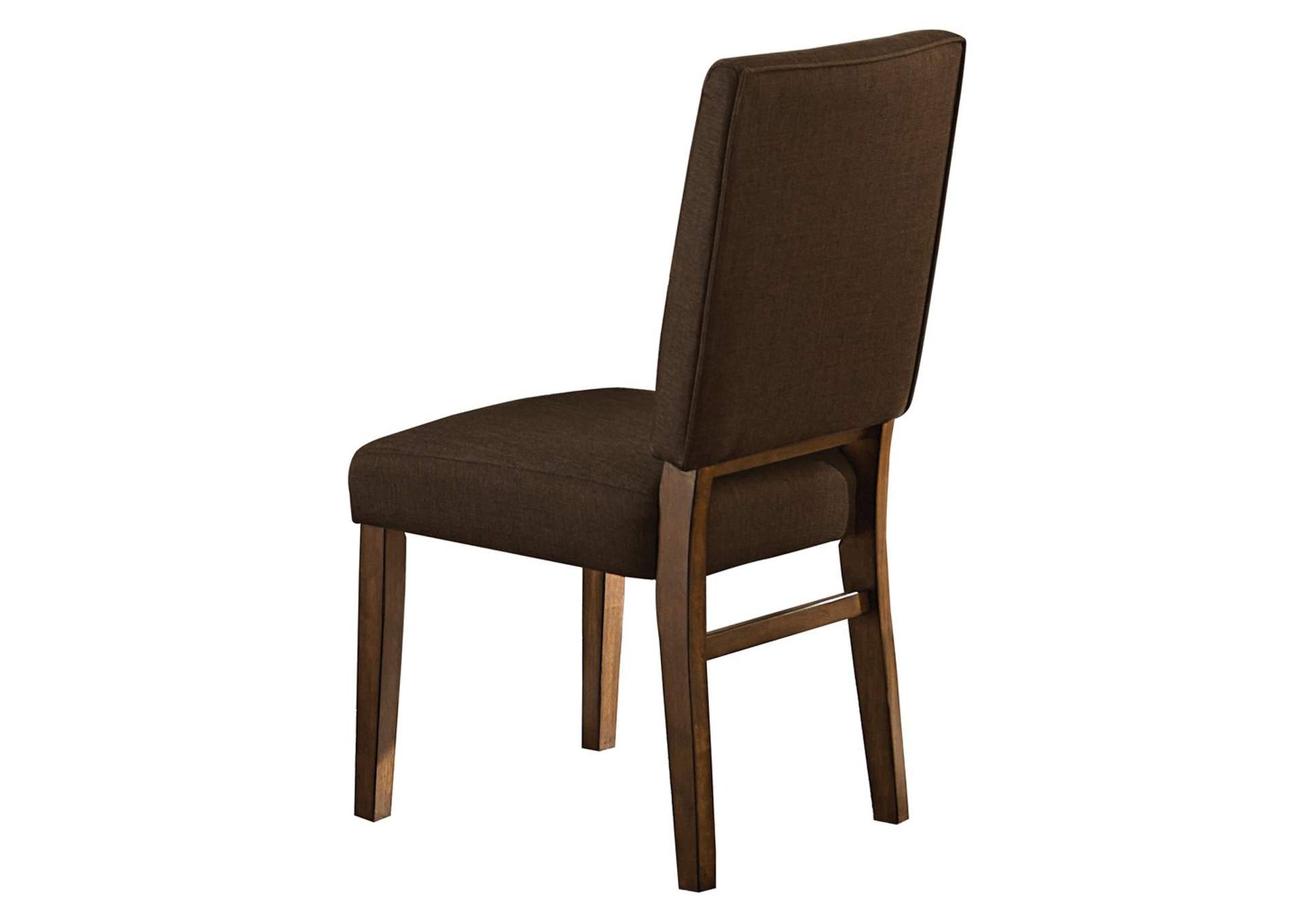 Side Chair,Chocolate Fabric,Homelegance