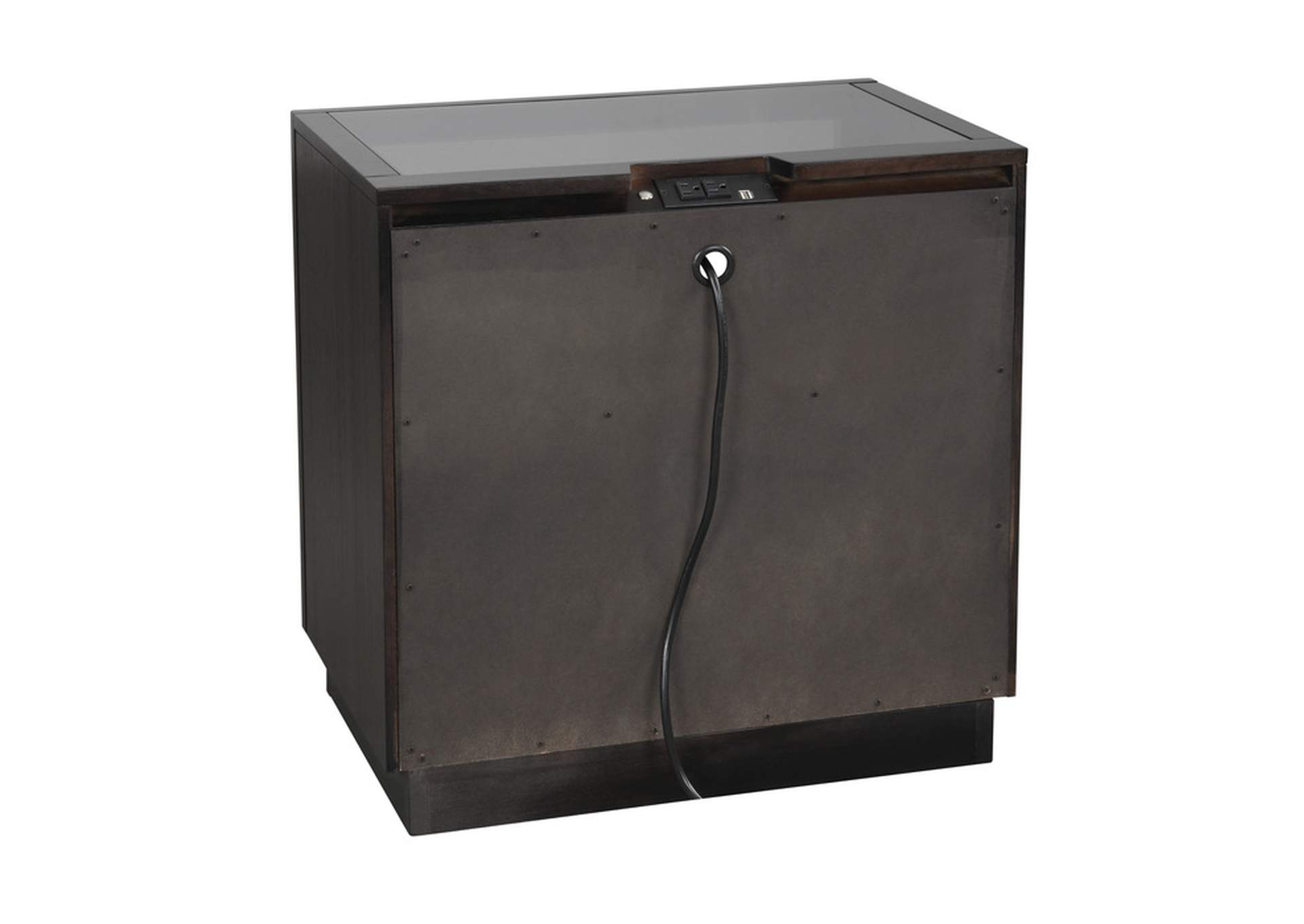 Larchmont Night Stand, LED Lighting,Homelegance